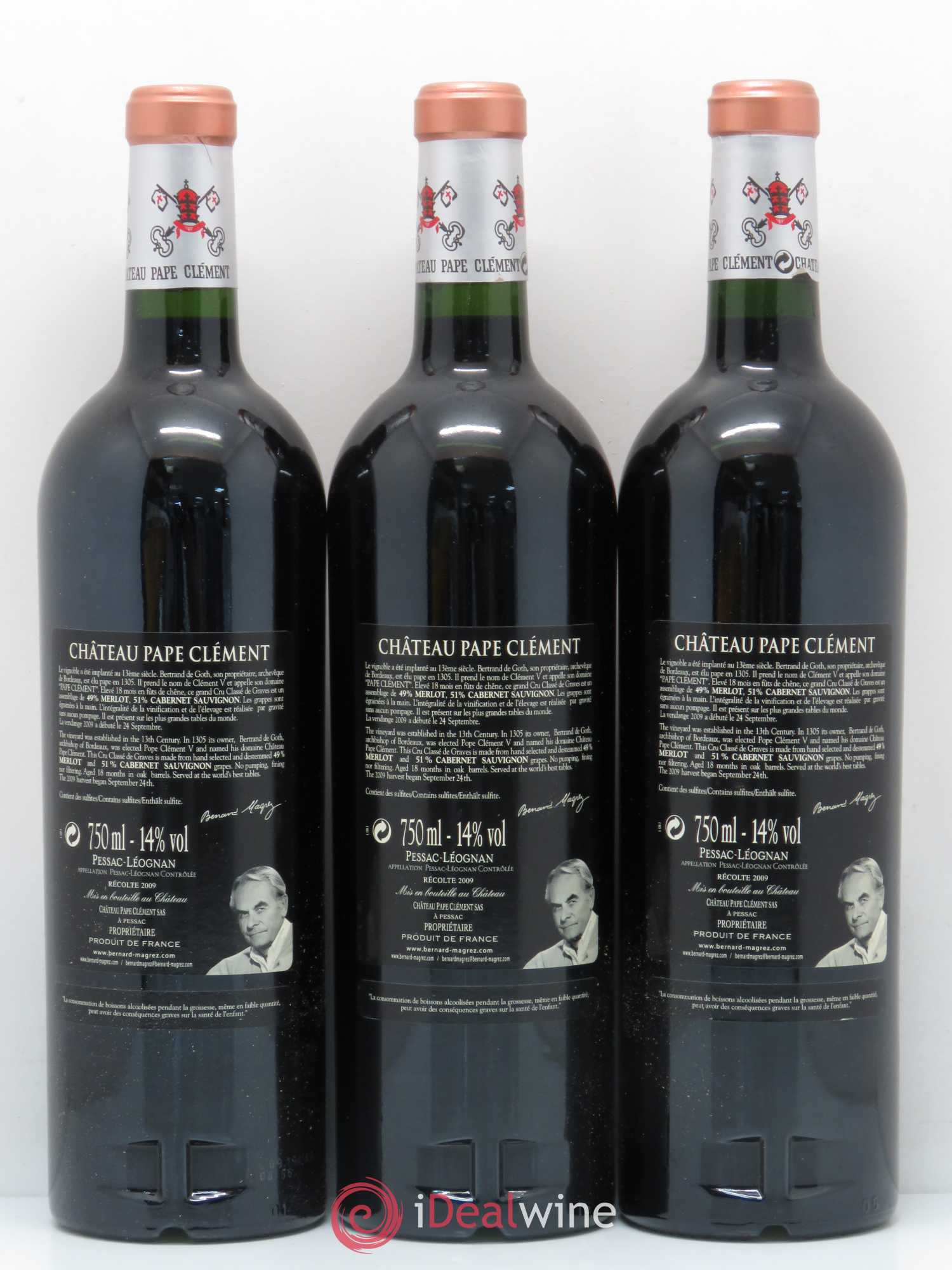 Château Pape Clément Cru Classé de Graves 2009 - Lot de 12 bouteilles - 8