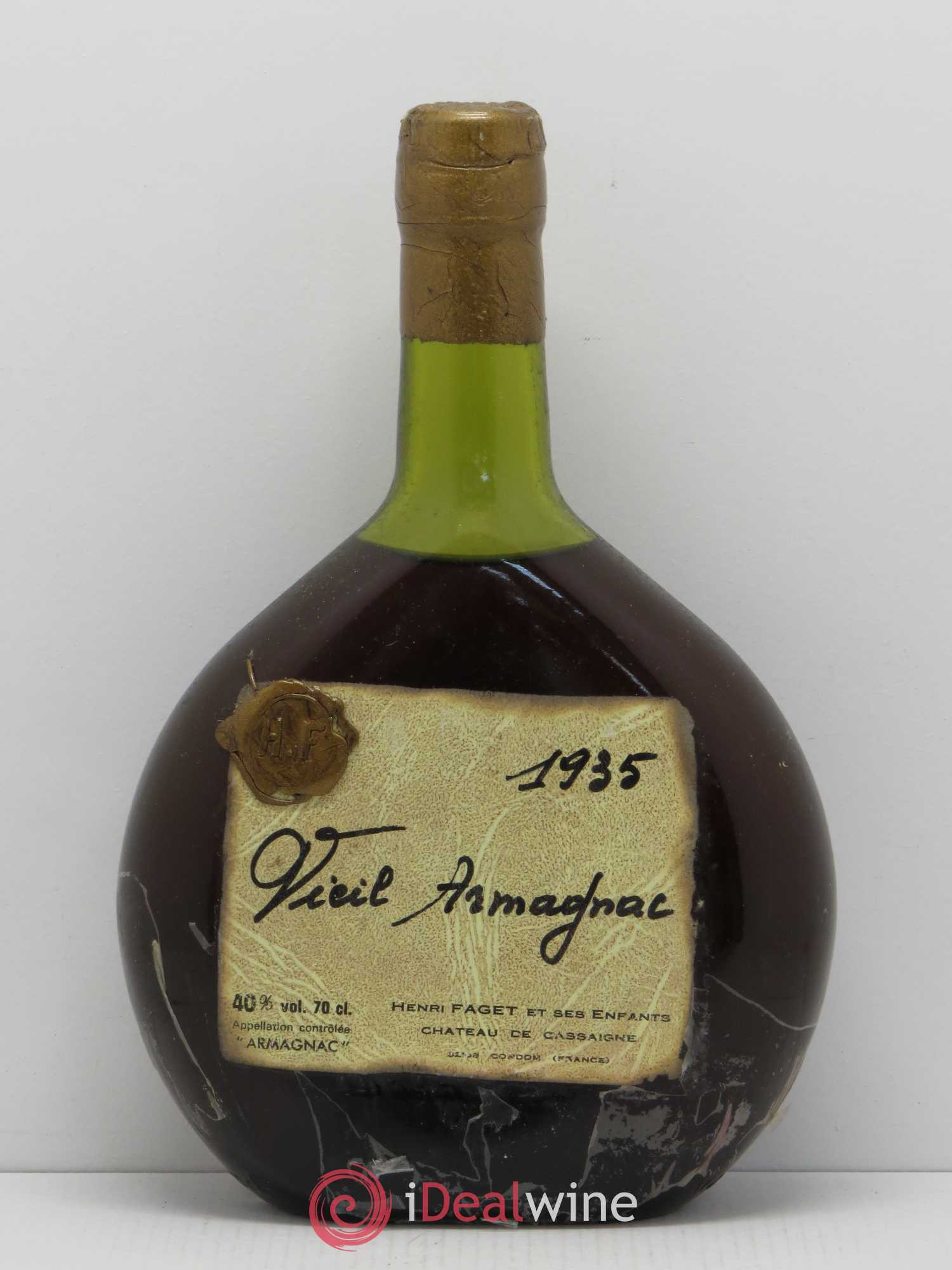 Armagnac Vieil Armagnac Château de Cassaigne 1935 - Posten von 1 Flasche - 0
