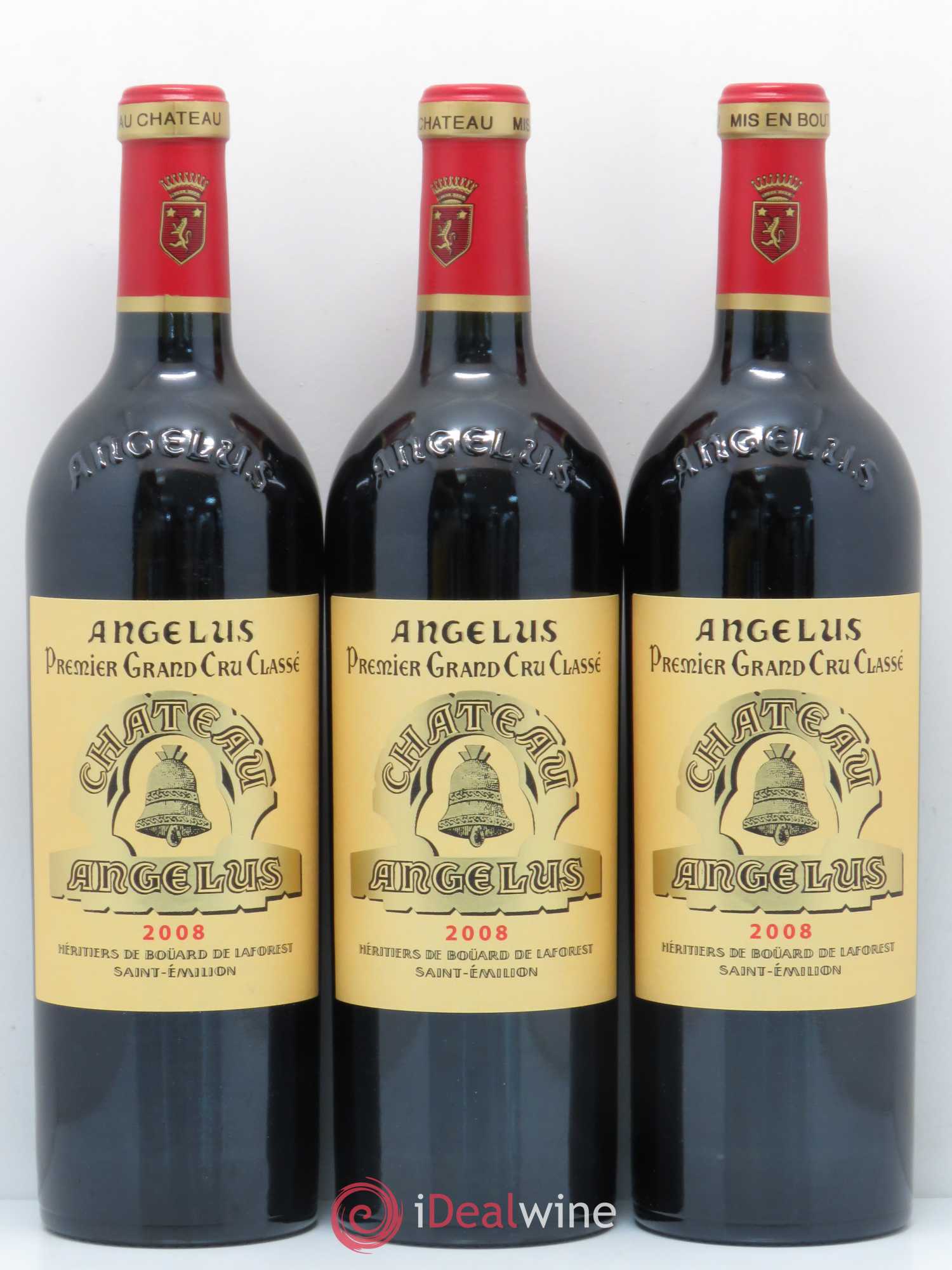 Château Angélus 1er Grand Cru Classé A 2008 - Lot de 12 bouteilles - 1