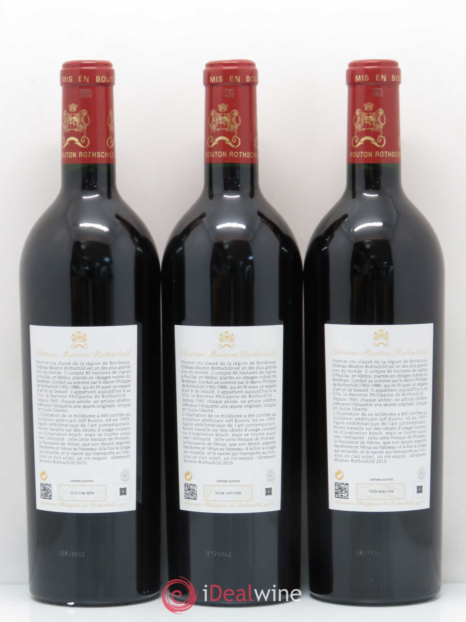 Château Mouton Rothschild 1er Grand Cru Classé 2010 - Lot de 6 bouteilles - 2
