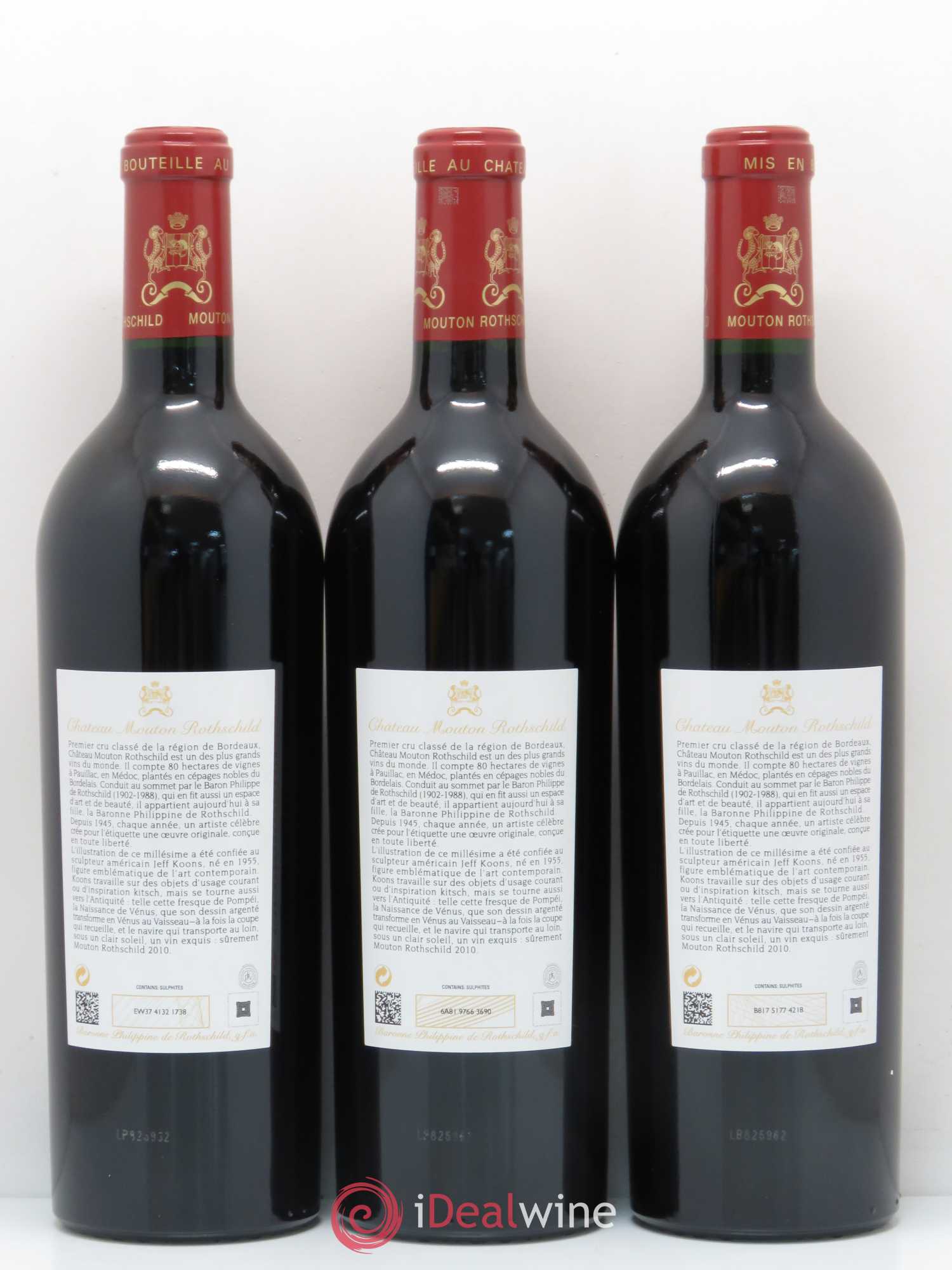 Château Mouton Rothschild 1er Grand Cru Classé 2010 - Lot de 6 bouteilles - 4