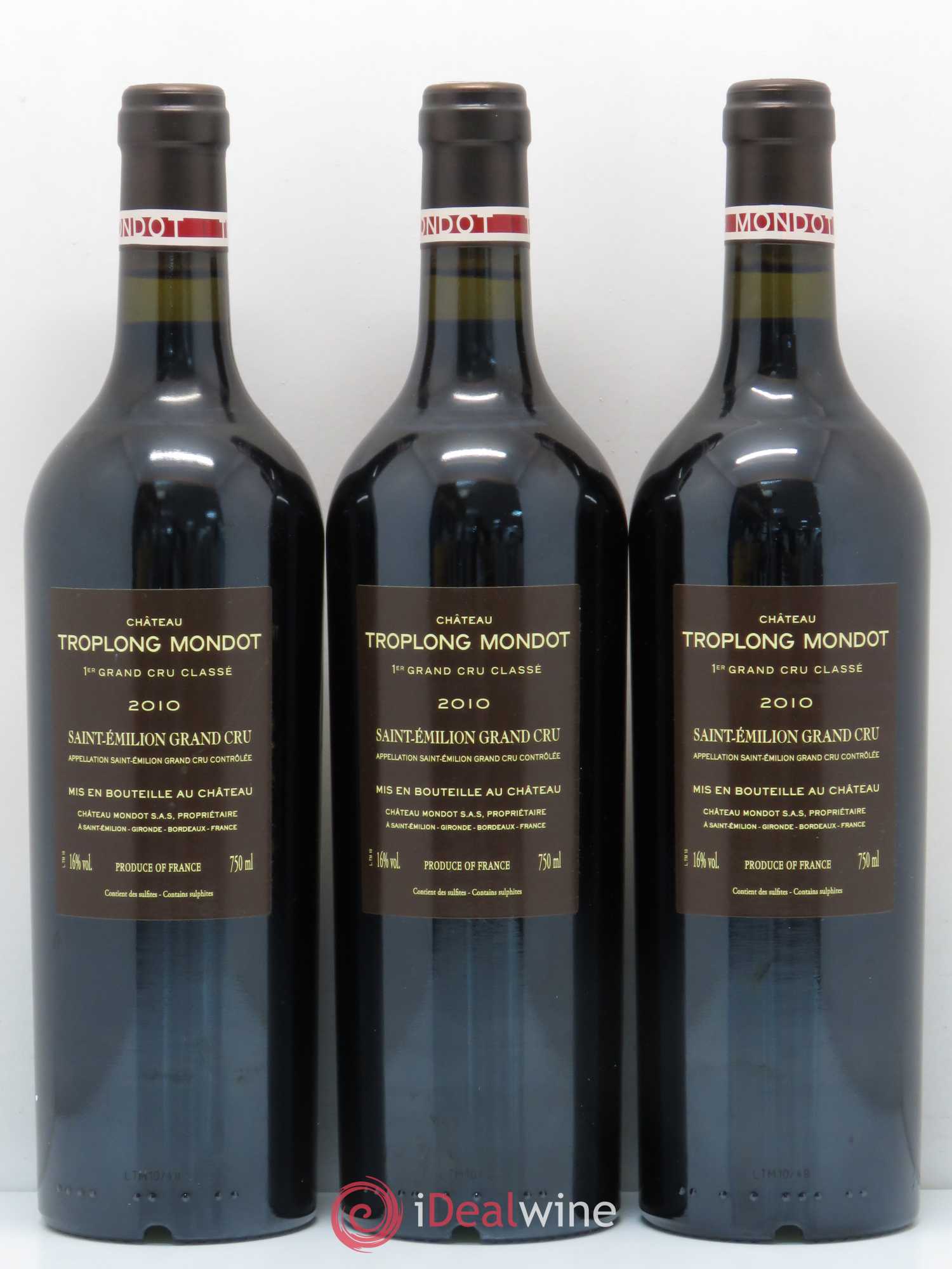 Château Troplong Mondot 1er Grand Cru Classé B 2010 - Lot de 12 bouteilles - 4