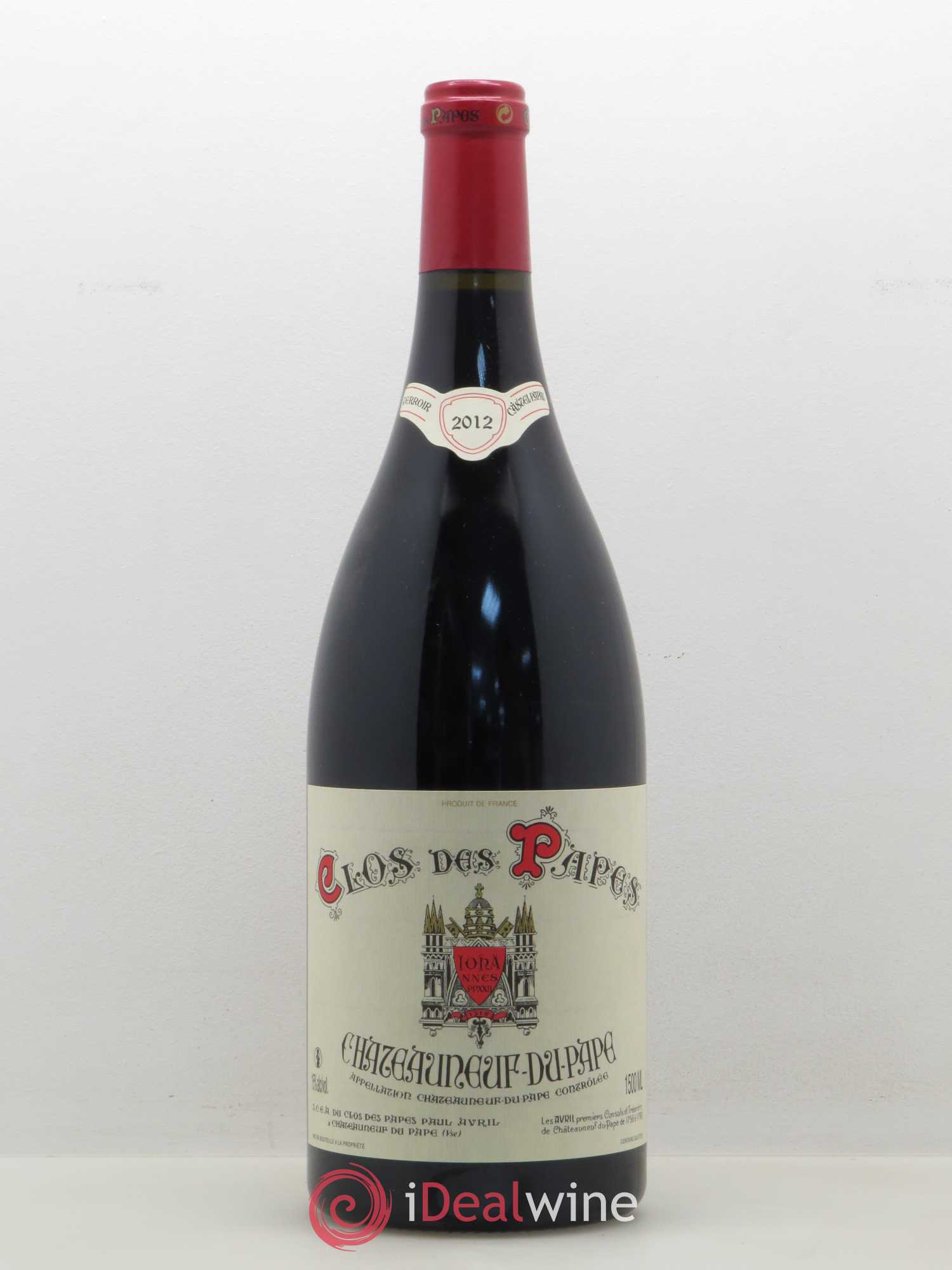 Châteauneuf-du-Pape Clos des Papes - Paul Avril 2012 - Lot de 1 magnum - 0