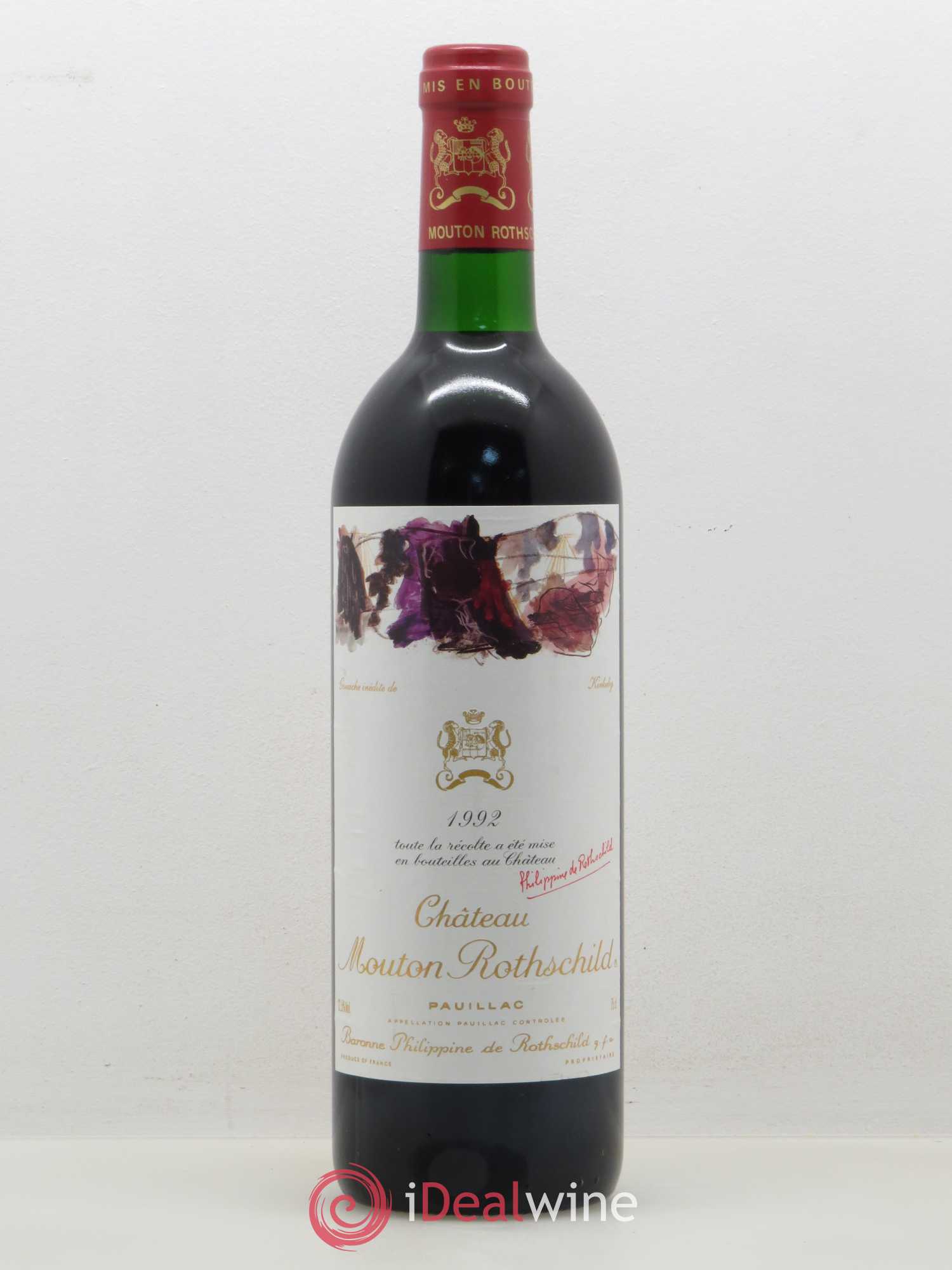 Château Mouton Rothschild 1er Grand Cru Classé 1992 - Lot de 1 bouteille - 0