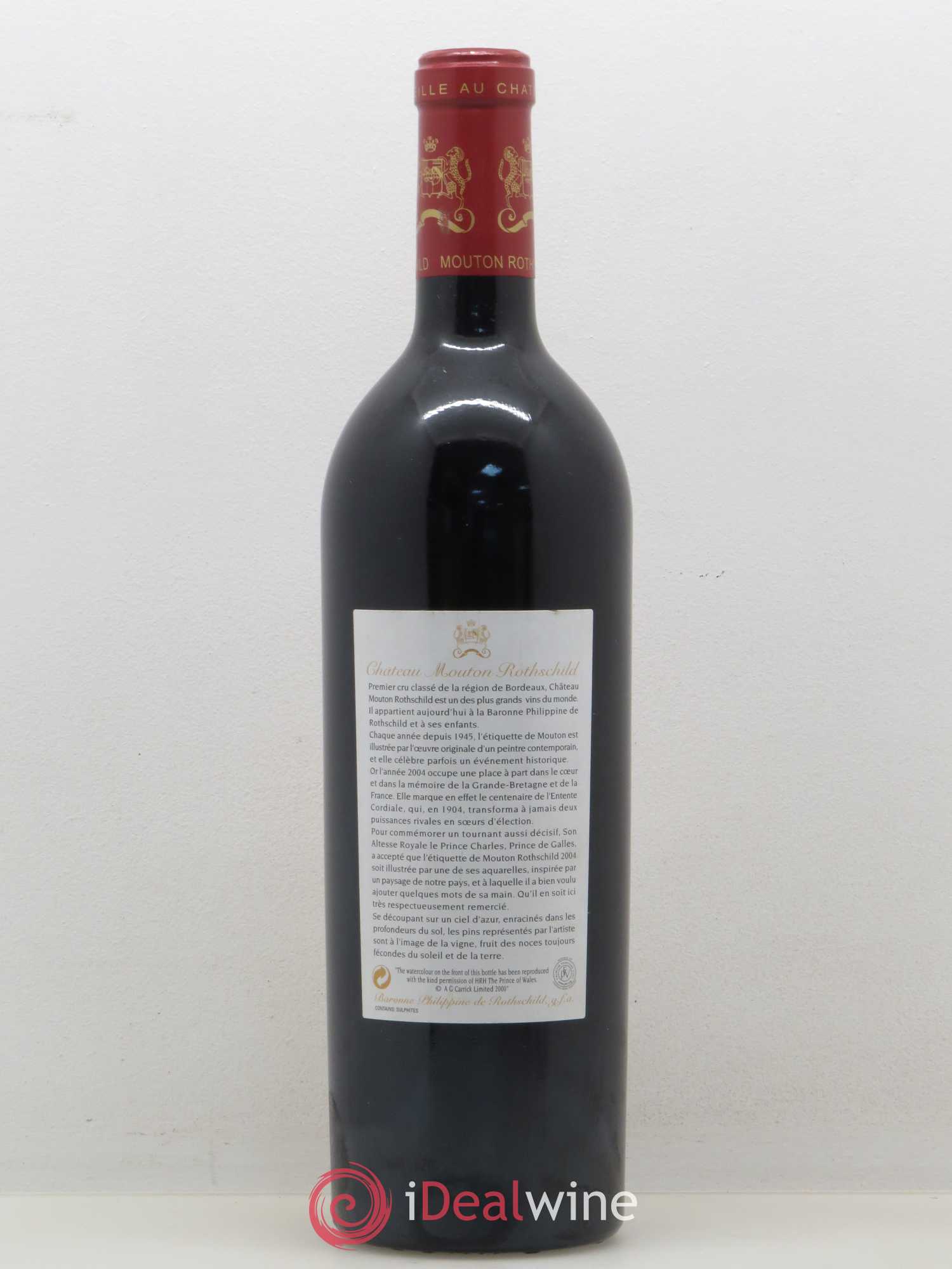 Château Mouton Rothschild 1er Grand Cru Classé 2004 - Lot de 1 bouteille - 1