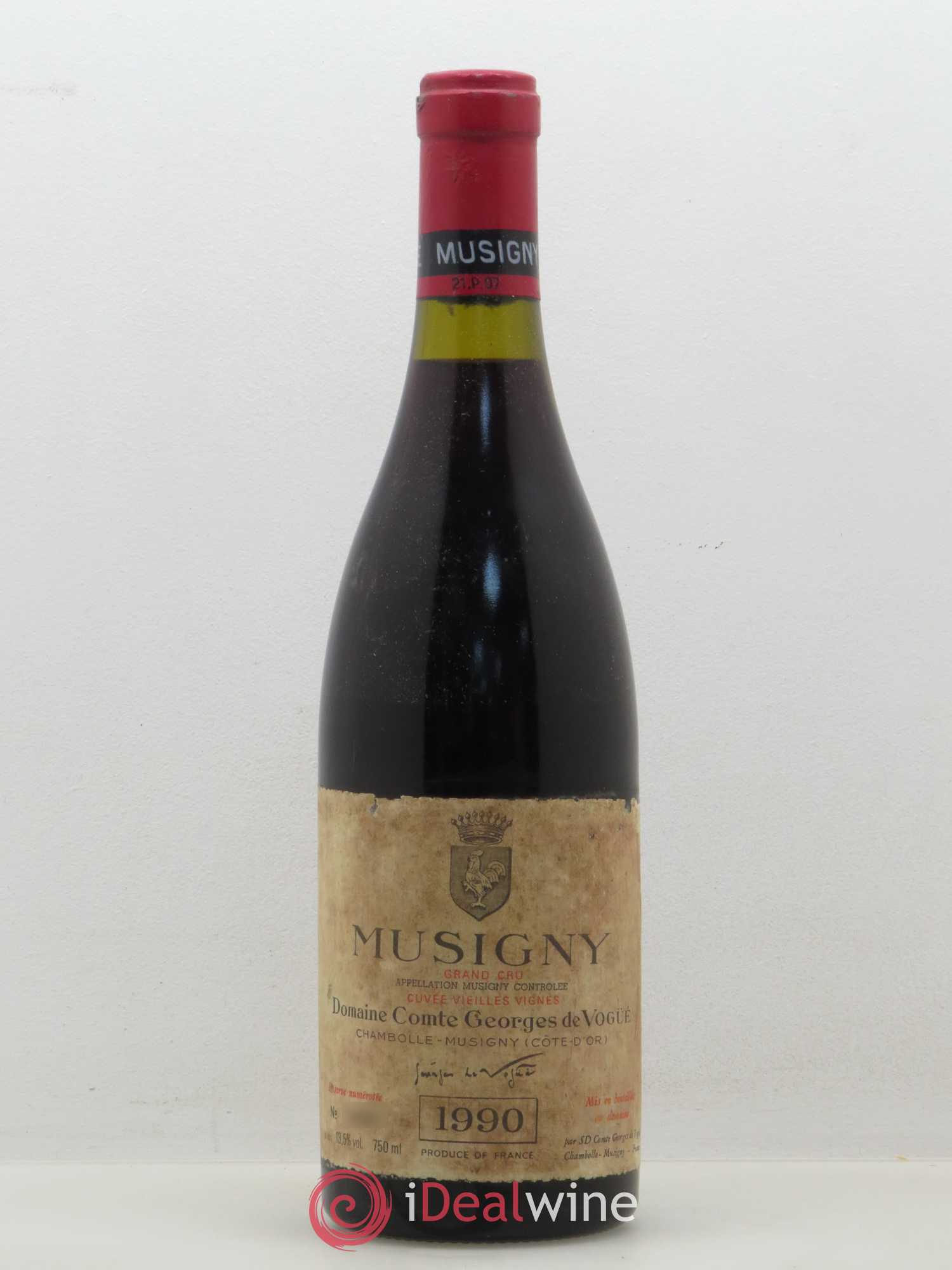 Musigny Grand Cru Cuvée Vieilles Vignes Comte Georges de Vogüé 1990 - Lot de 1 bouteille - 0