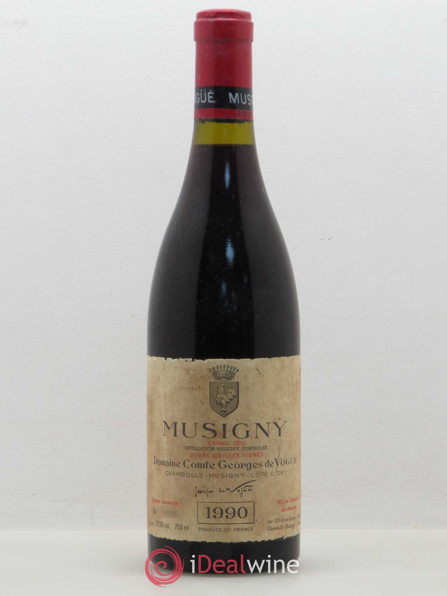 Musigny Grand Cru Cuvée Vieilles Vignes Comte Georges de Vogüé 1990 - Lot de 1 bouteille - 0
