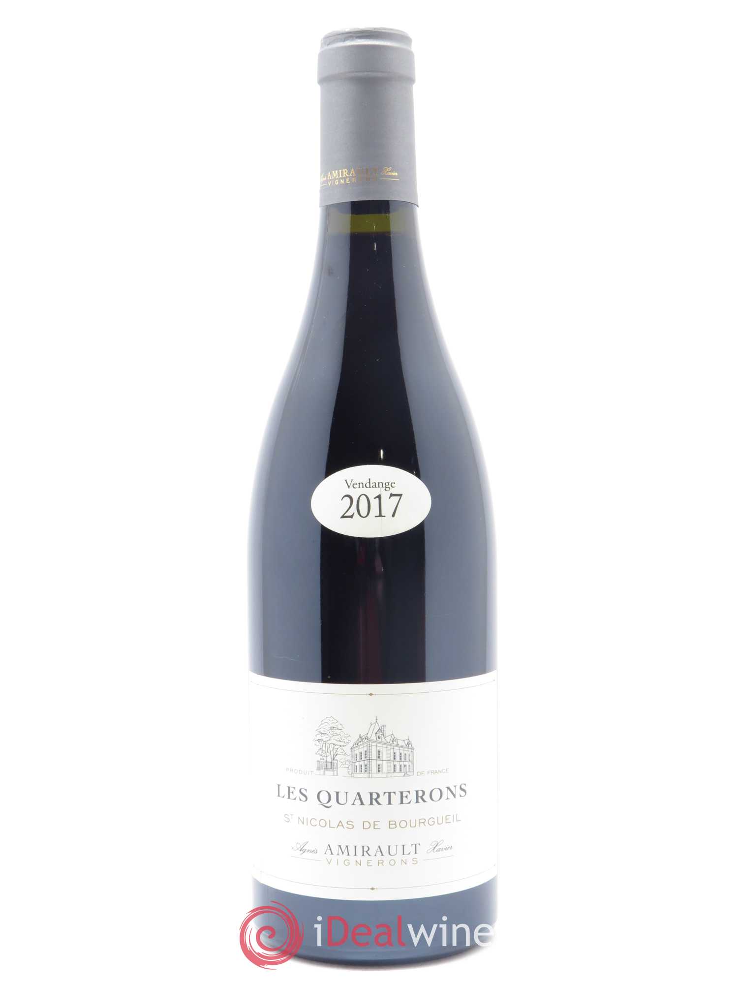 Saint-Nicolas de Bourgueil Les Quarterons Agnès et Xavier Amirault 2017 - Lot de 1 bouteille - 0