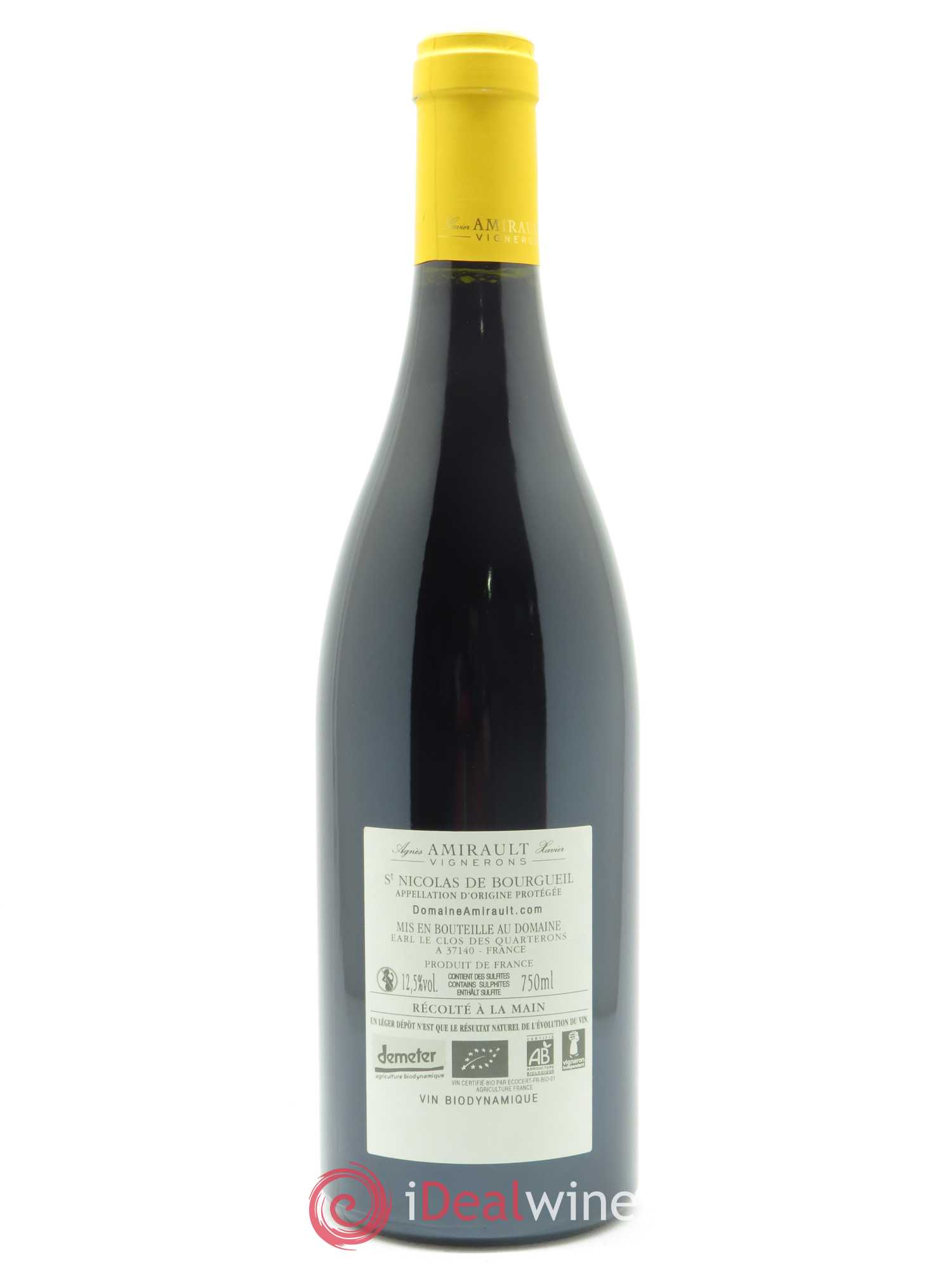 Saint-Nicolas de Bourgueil Les Gravilices Agnès et Xavier Amirault 2016 - Lot de 1 bouteille - 1