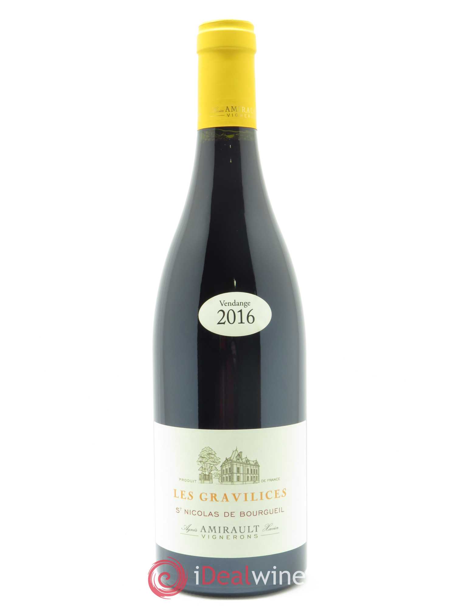 Saint-Nicolas de Bourgueil Les Gravilices Agnès et Xavier Amirault 2016 - Lot de 1 bouteille - 0