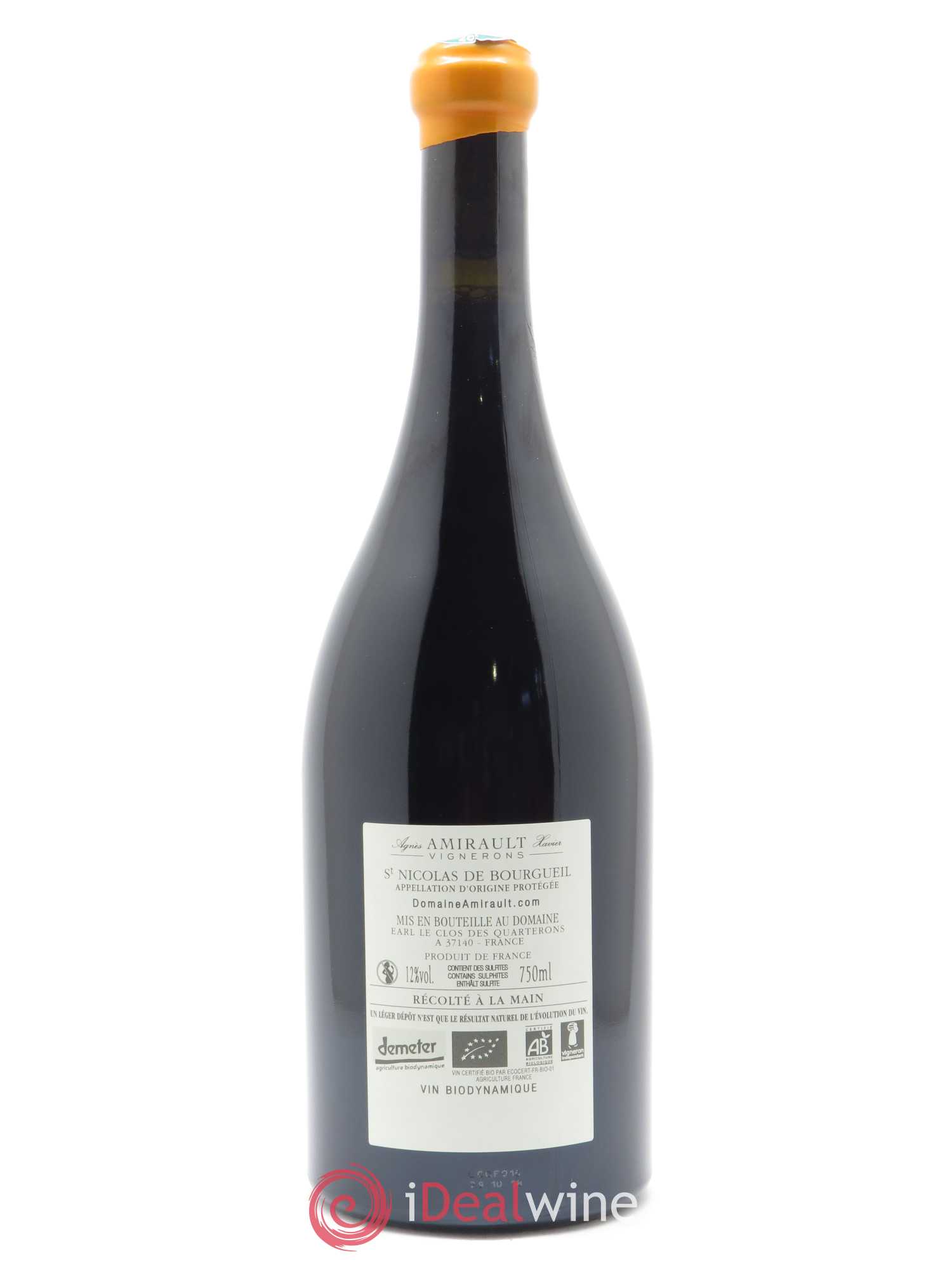 Saint-Nicolas de Bourgueil Le Fondis Agnès et Xavier Amirault 2016 - Lot de 1 bouteille - 1