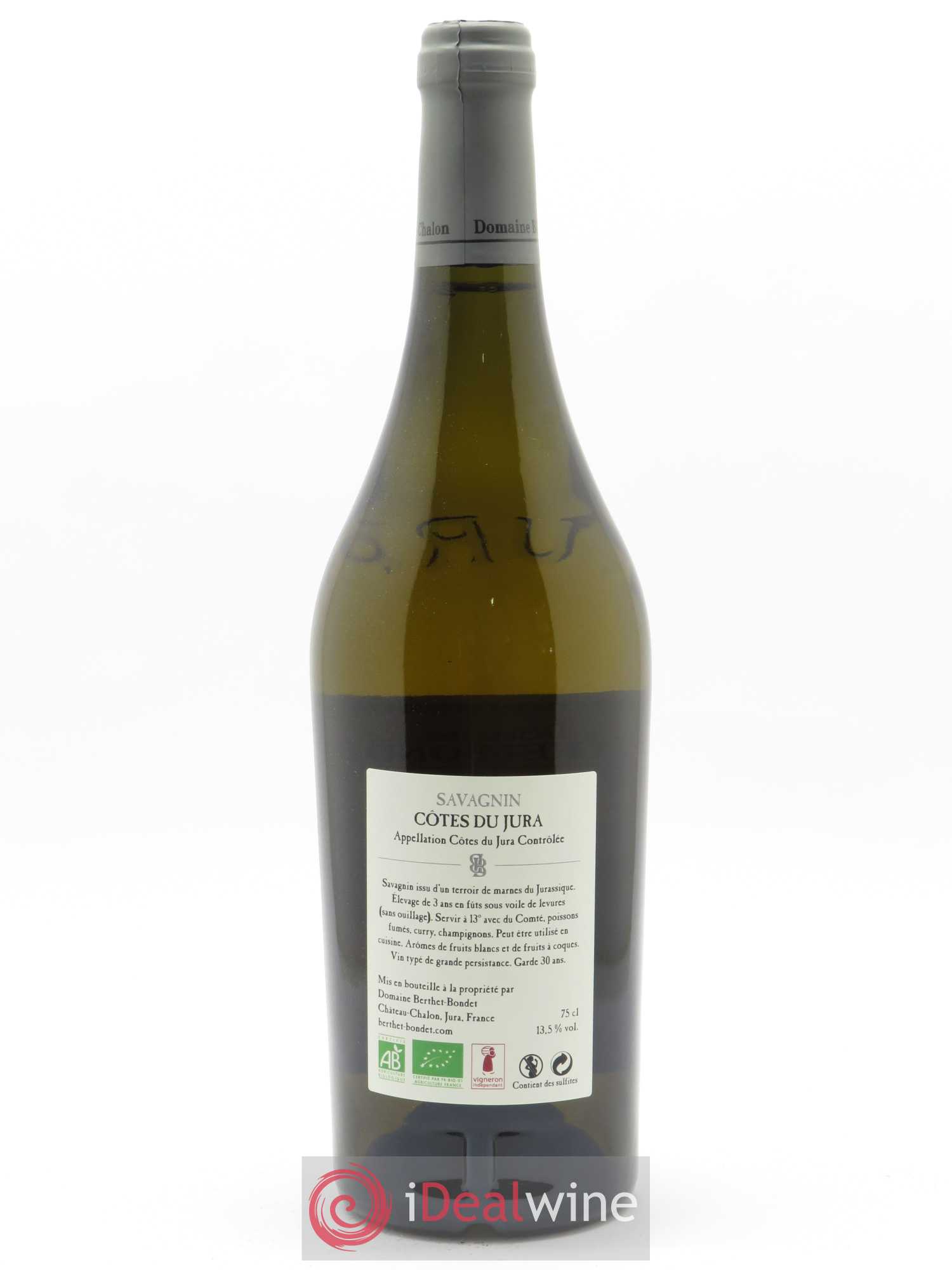 Côtes du Jura Savagnin Berthet-Bondet 2016 - Lot de 1 bouteille - 1