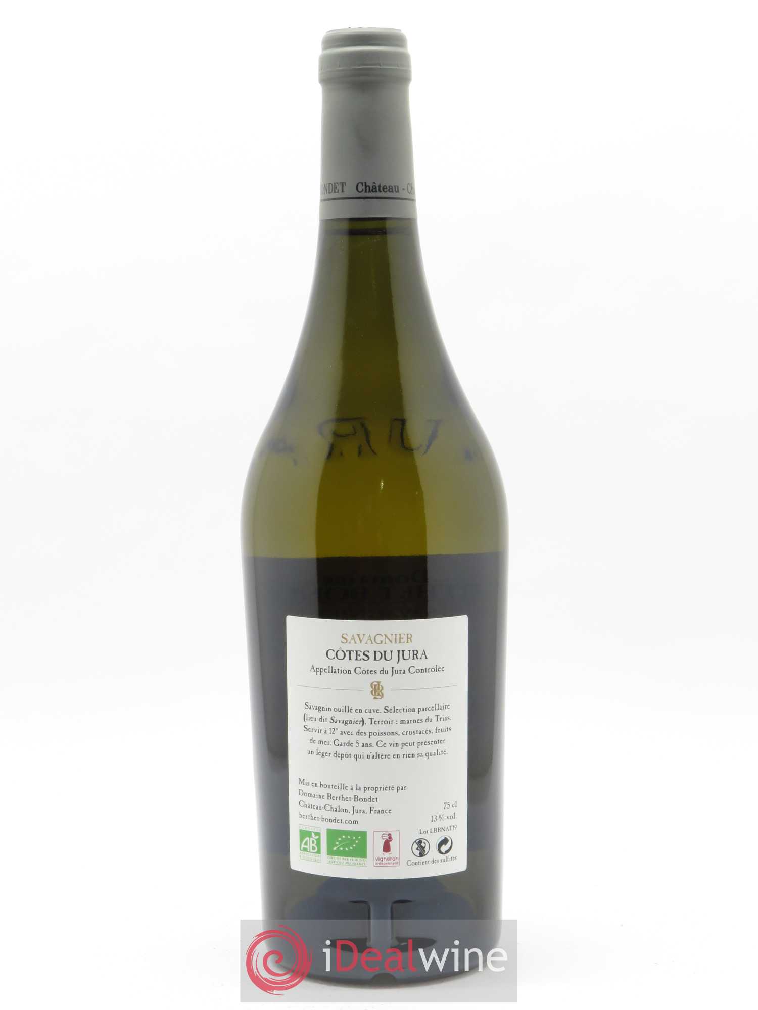 Côtes du Jura Savagnier Berthet-Bondet 2019 - Lot de 1 bouteille - 1