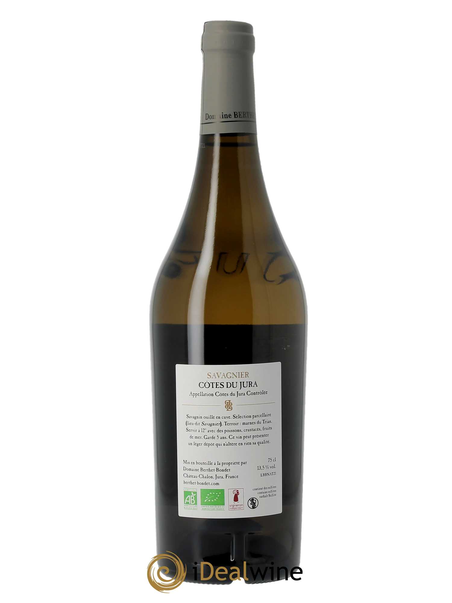 Côtes du Jura Savagnier Berthet-Bondet 2021 - Lot de 1 bouteille - 1