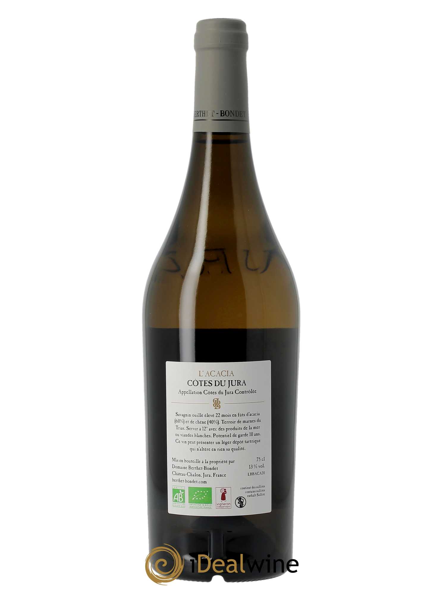 Côtes du Jura L'Acacia Berthet-Bondet 2020 - Lot de 1 bouteille - 1