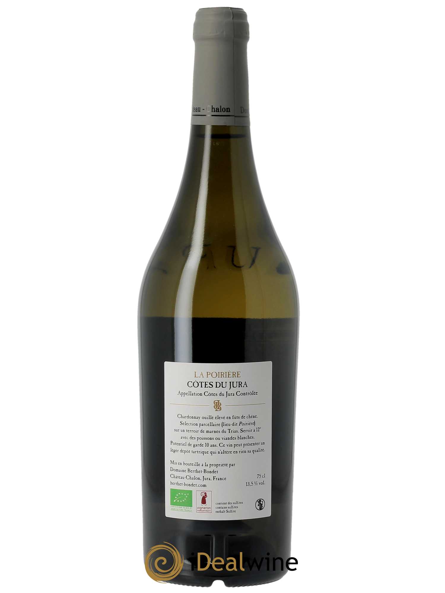 Côtes du Jura La Poirière Berthet-Bondet 2022 - Lot de 1 bouteille - 1