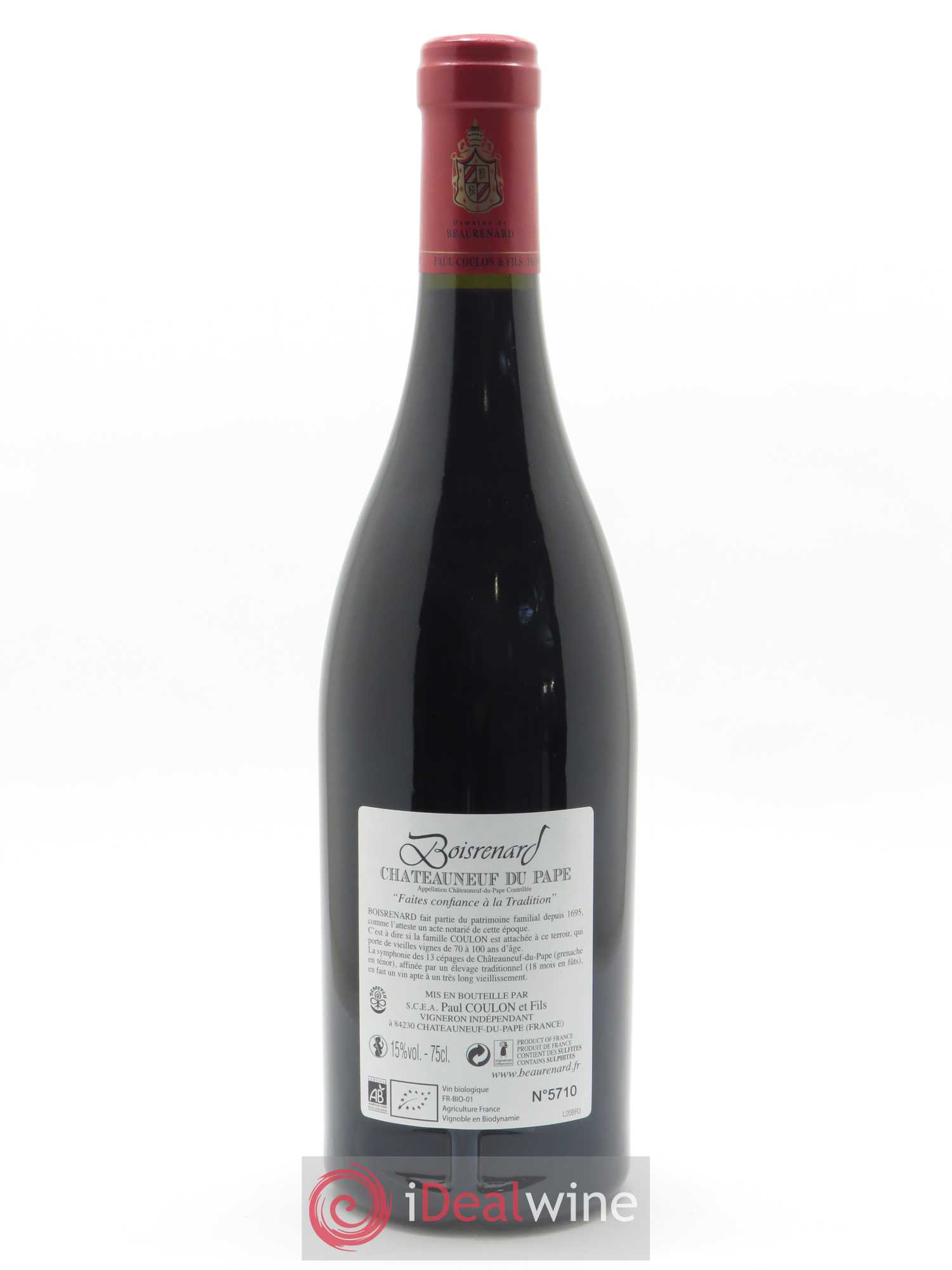 Châteauneuf-du-Pape Cuvée Boisrenard Beaurenard (Domaine de) 2018 - Lot de 1 bouteille - 1