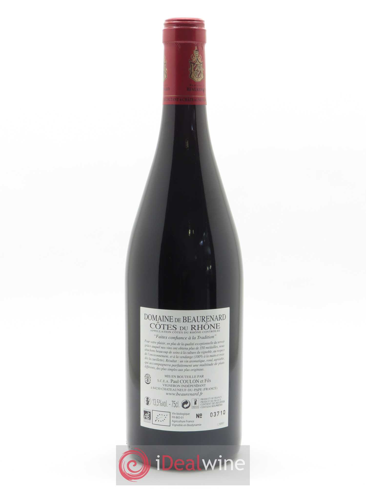 Côtes-du-Rhône Beaurenard (Domaine de) 2020 - Lot de 1 bouteille - 1