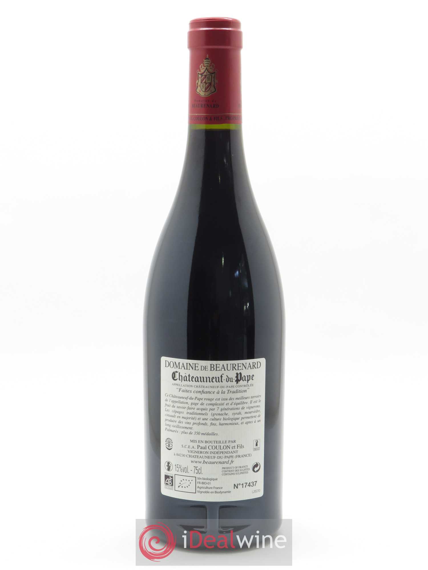 Châteauneuf-du-Pape Beaurenard (Domaine de) 2018 - Lot de 1 bouteille - 1