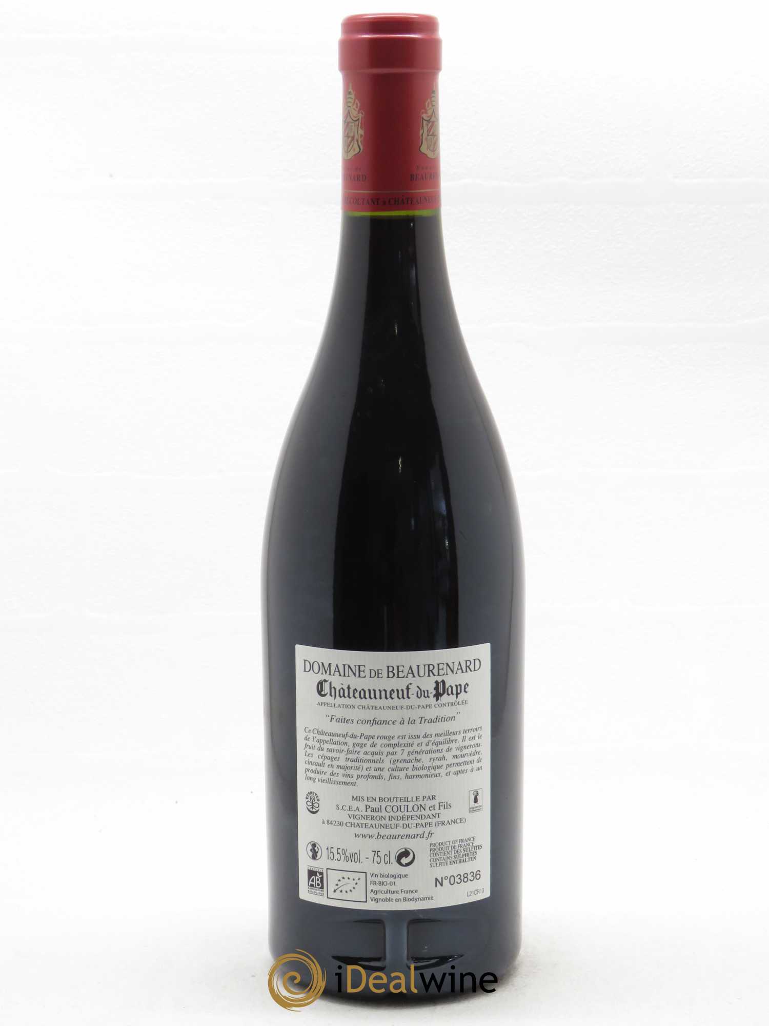 Châteauneuf-du-Pape Beaurenard (Domaine de) 2019 - Lot of 1 bottle - 1