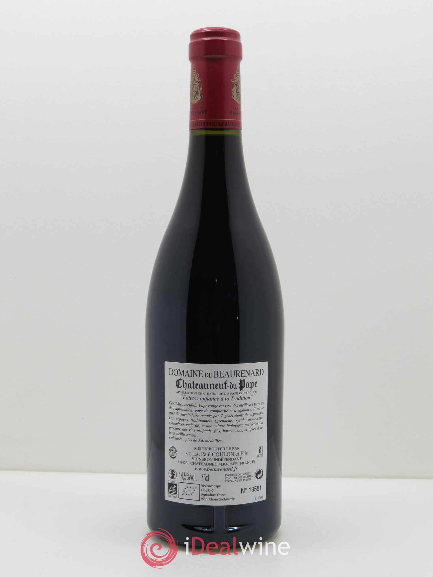 Châteauneuf-du-Pape Beaurenard (Domaine de) 2016 - Lot de 1 bouteille - 1