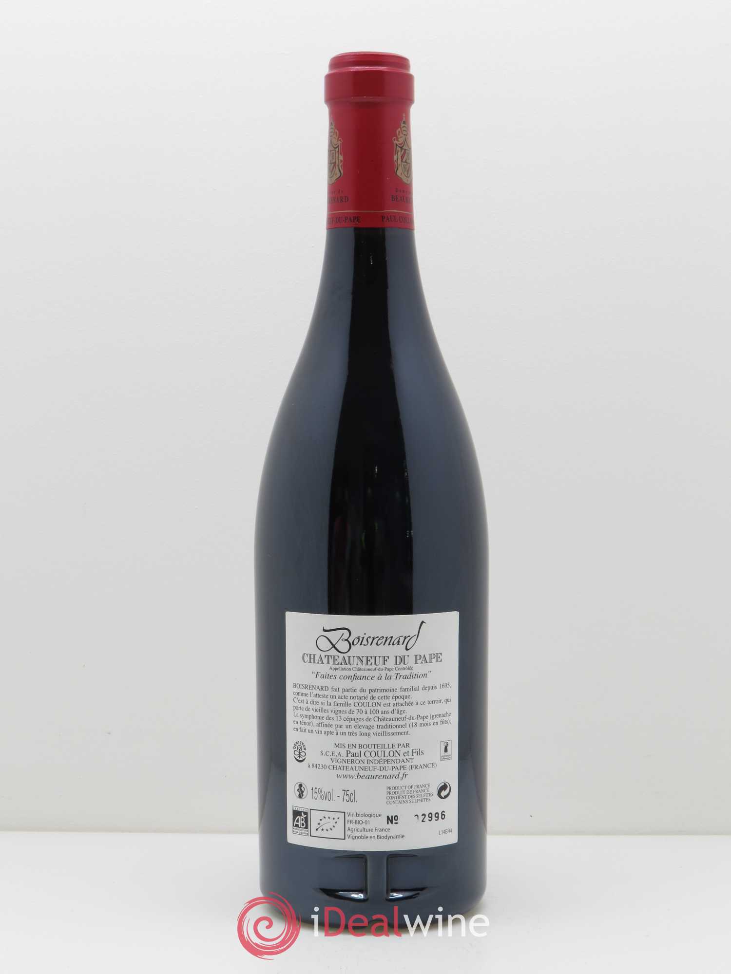 Châteauneuf-du-Pape Cuvée Boisrenard Beaurenard (Domaine de) 2012 - Lot de 1 bouteille - 1