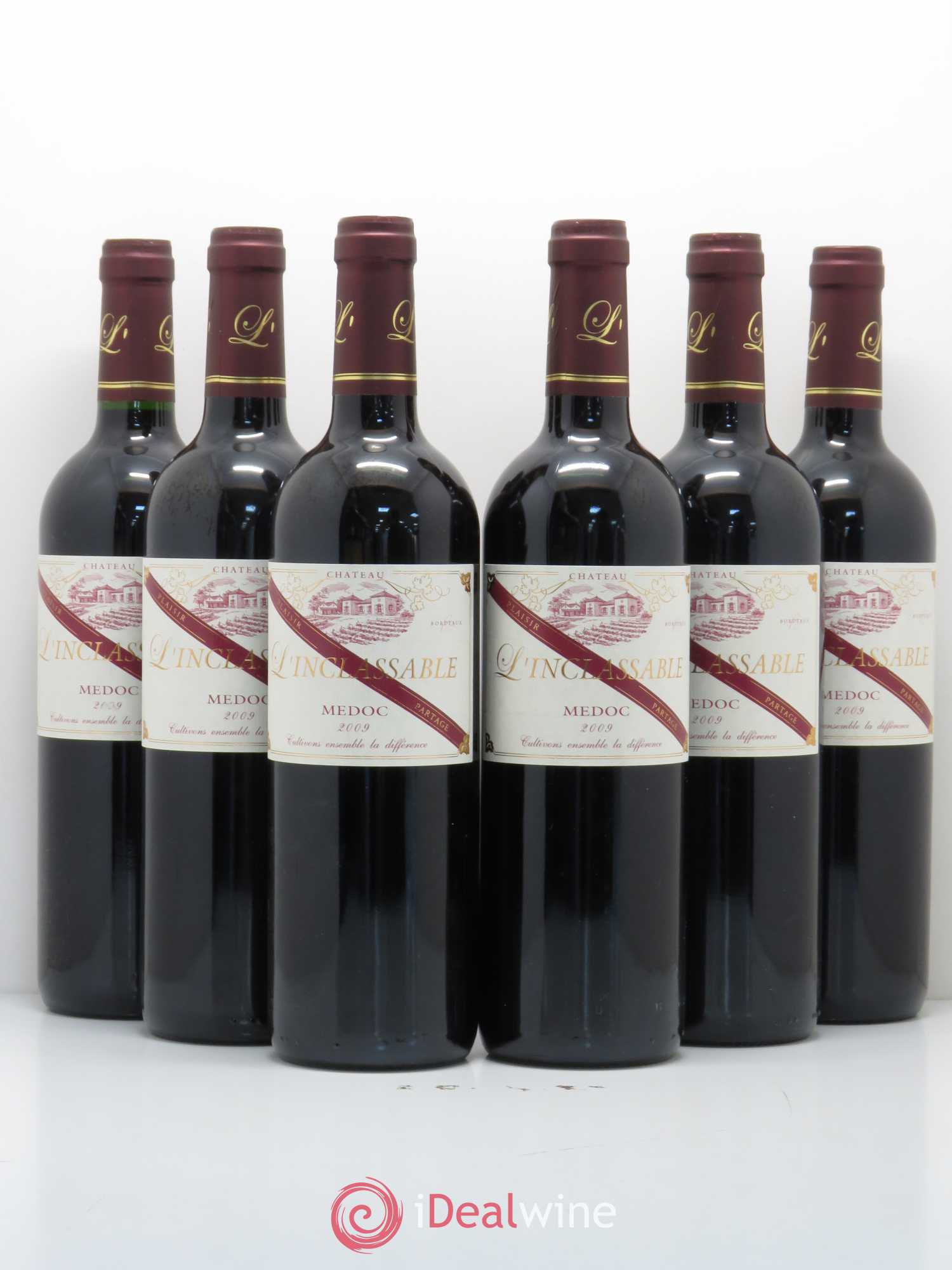 Médoc L'inclassable 2009 - Lot of 6 bottles - 0