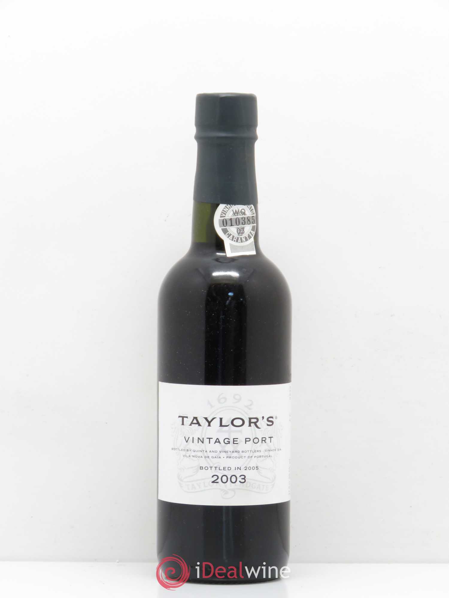 Porto Taylor Fladgate Vintage Port 2003 - Posten von 1 Demi-Flasche - 0
