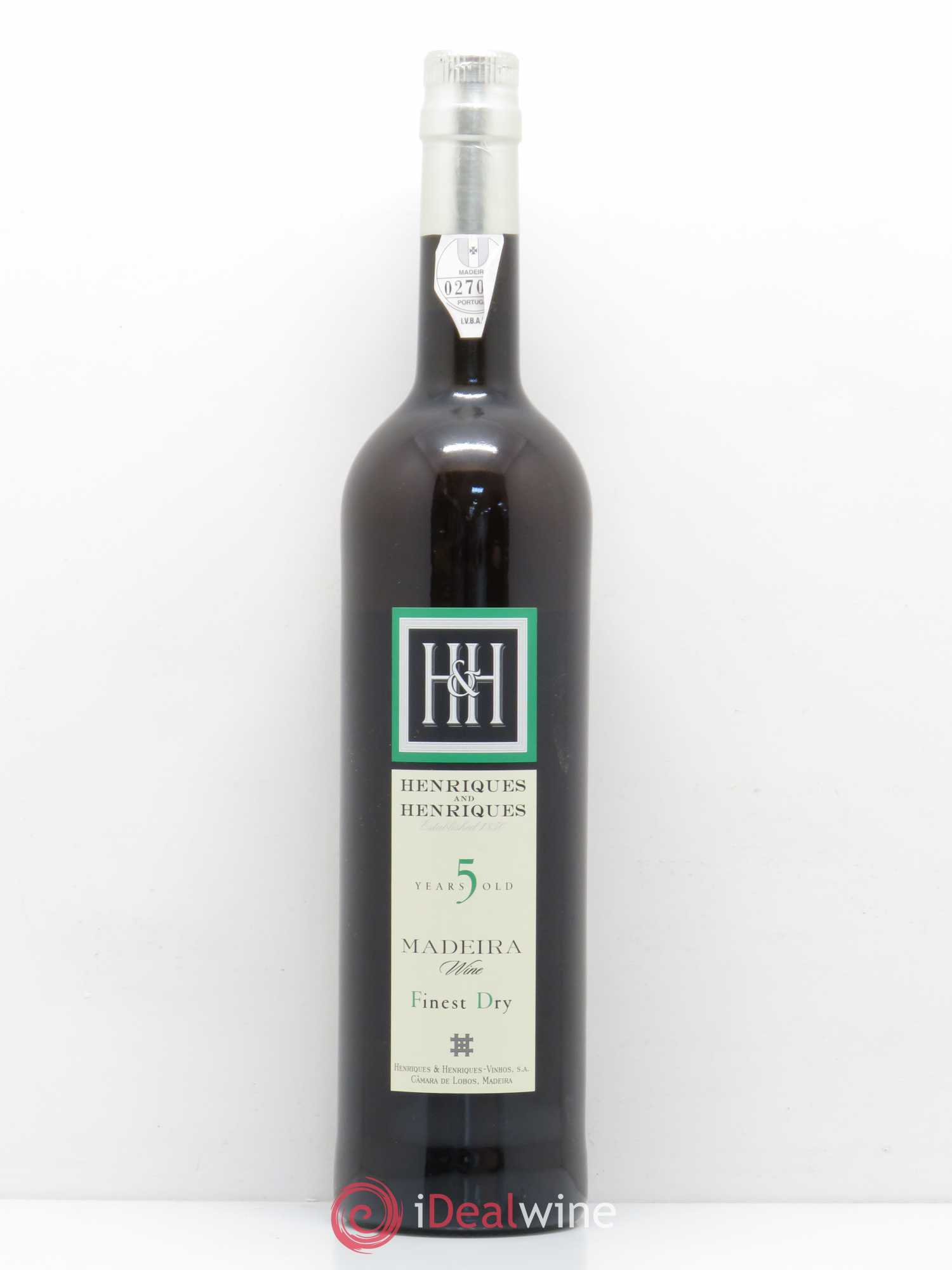 Madère Madeira Finest Dry Henriques Henriques 5 years - Posten von 1 Flasche - 0