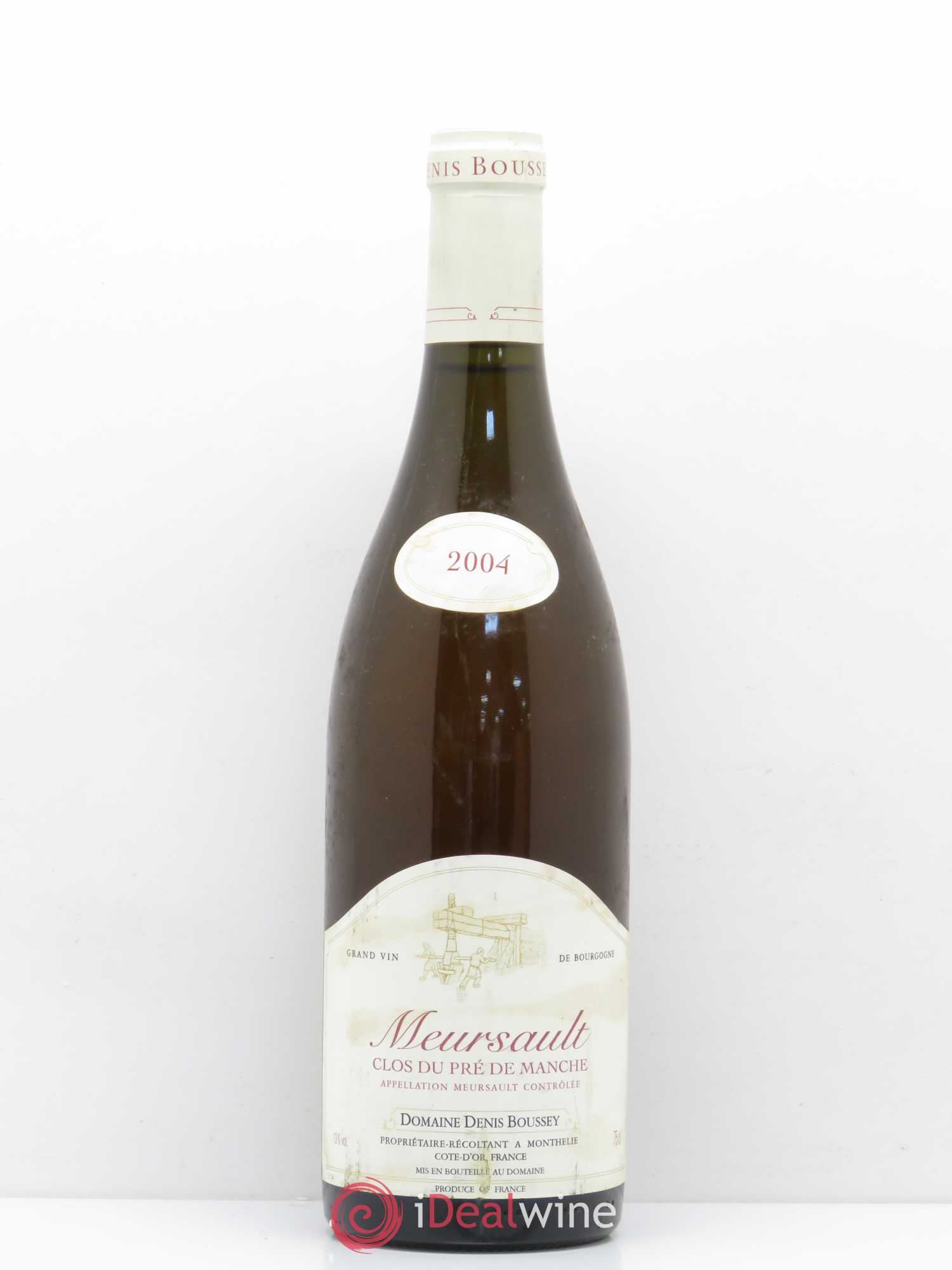 Meursault Clos du Pré de Manche Denis Boussey 2004 - Posten von 1 Flasche - 0