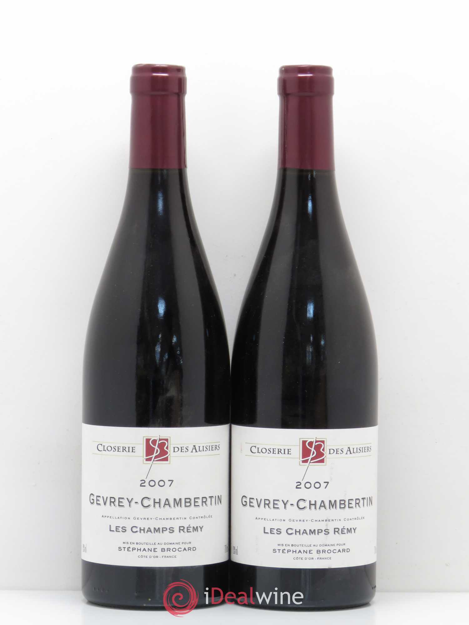 Gevrey-Chambertin Les Champs Remy Stephane Brocard 2007 - Lot de 2 bouteilles - 0