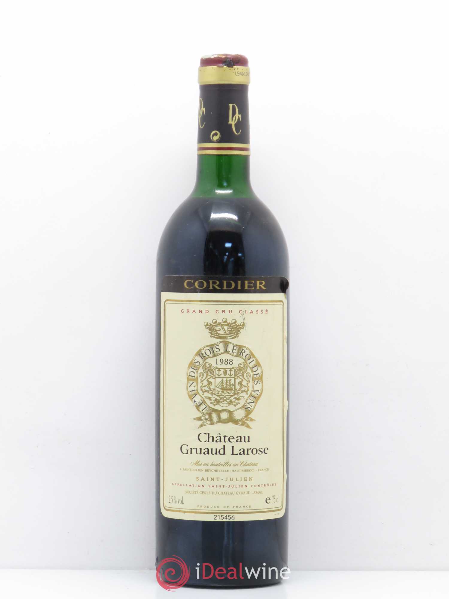 Château Gruaud Larose 2ème Grand Cru Classé 1988 - Lot de 1 bouteille - 0