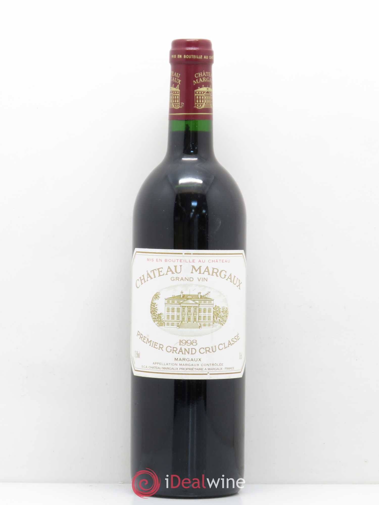 Château Margaux 1er Grand Cru Classé 1998 - Lot de 1 bouteille - 0