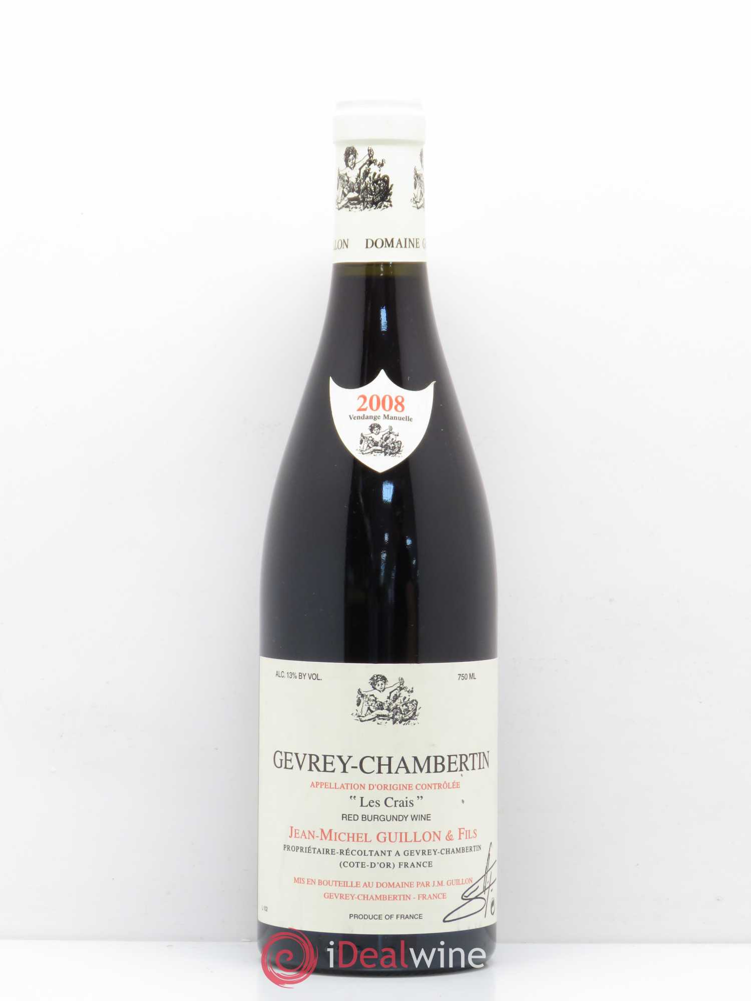 Gevrey-Chambertin Les Crais Guillon 2008 - Posten von 1 Flasche - 0