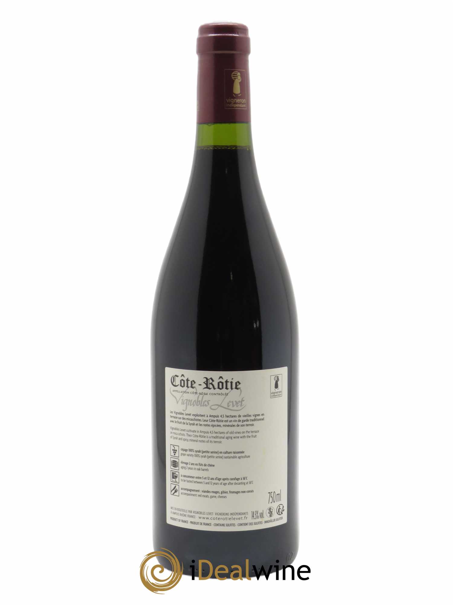 Côte-Rôtie Maestria Vignobles Levet 2020 - Lot of 1 bottle - 1