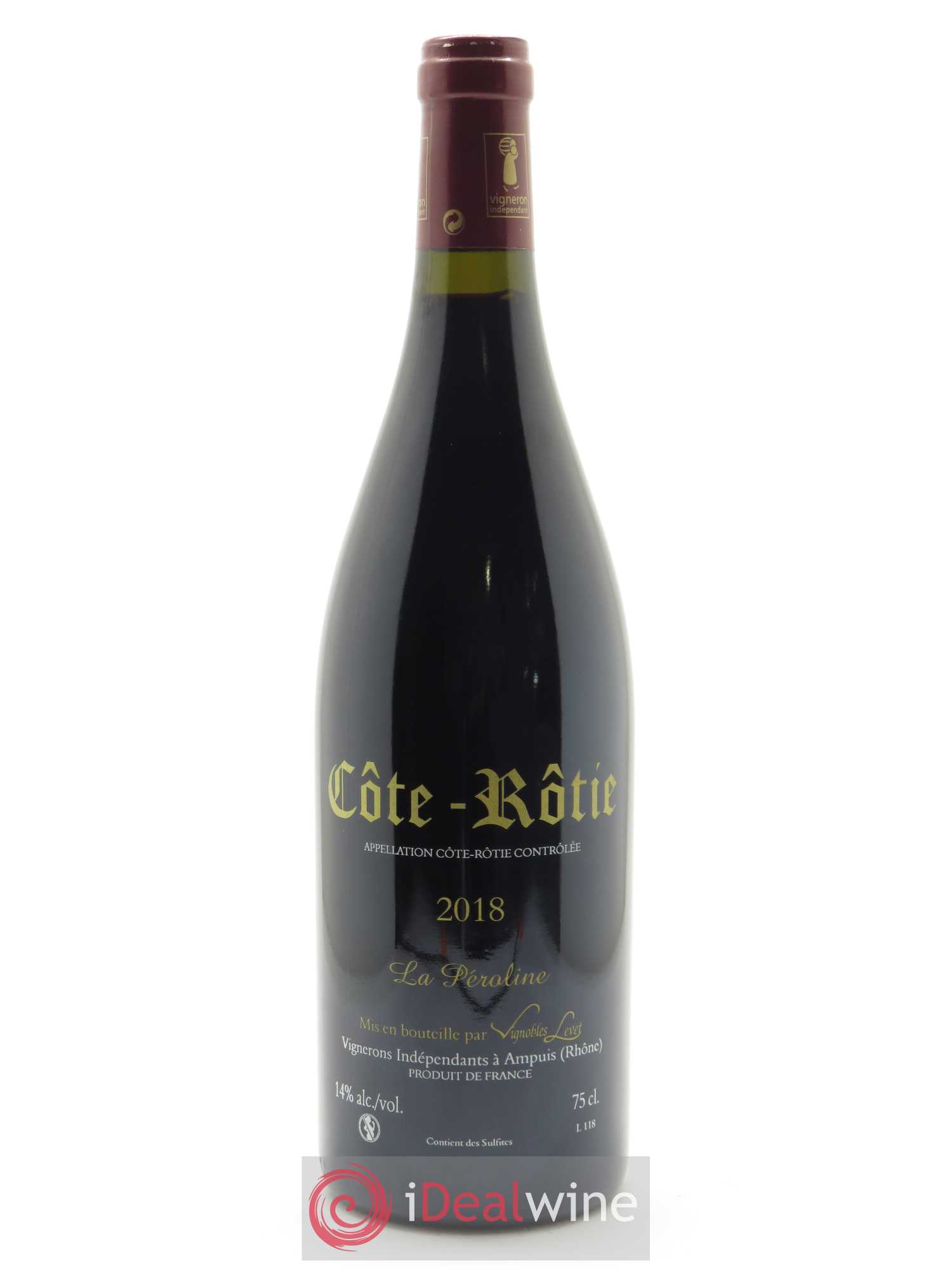 Côte-Rôtie La Péroline Vignobles Levet 2018 - Lot de 1 bouteille - 1