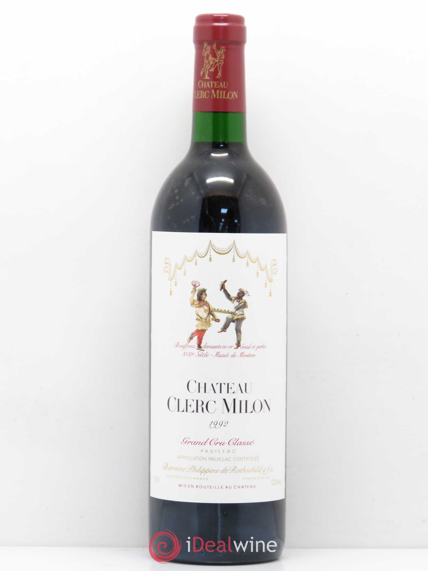 Château Clerc Milon 5ème Grand Cru Classé 1992 - Lot de 1 bouteille - 0