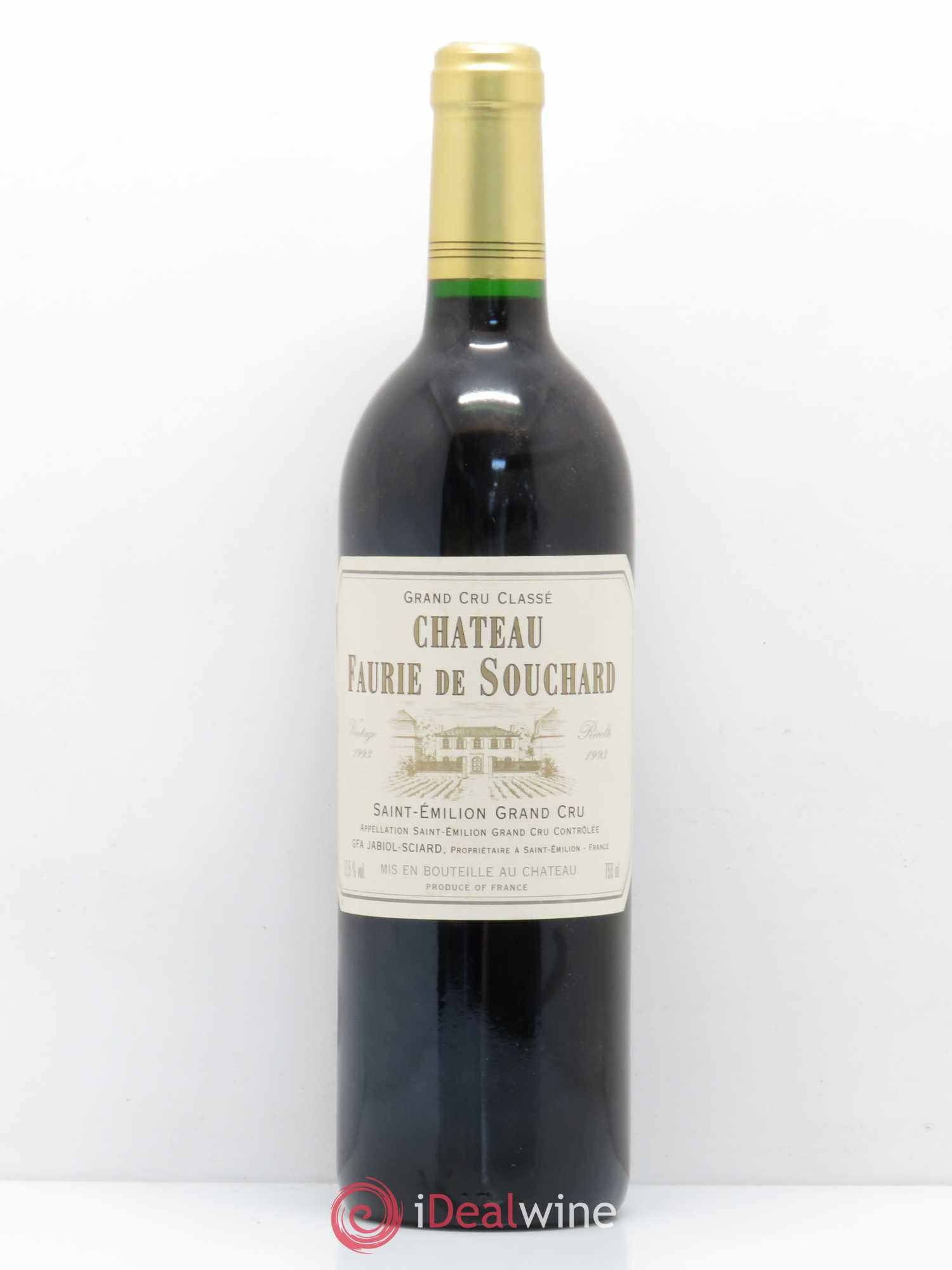Château Faurie de Souchard Grand Cru Classé 1993 - Lot de 1 bouteille - 0