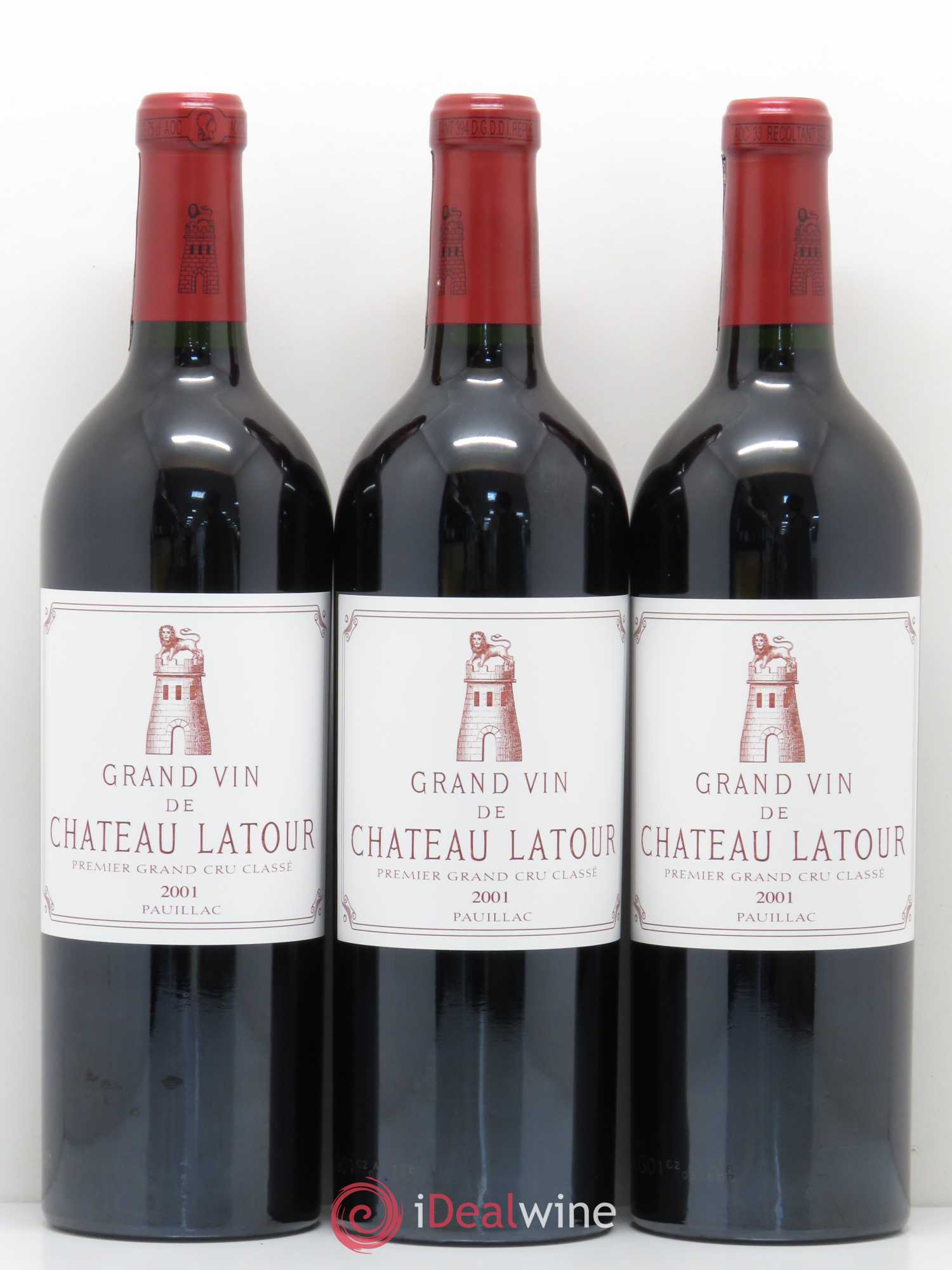 Château Latour 1er Grand Cru Classé 2001 - Lot de 12 bouteilles - 1