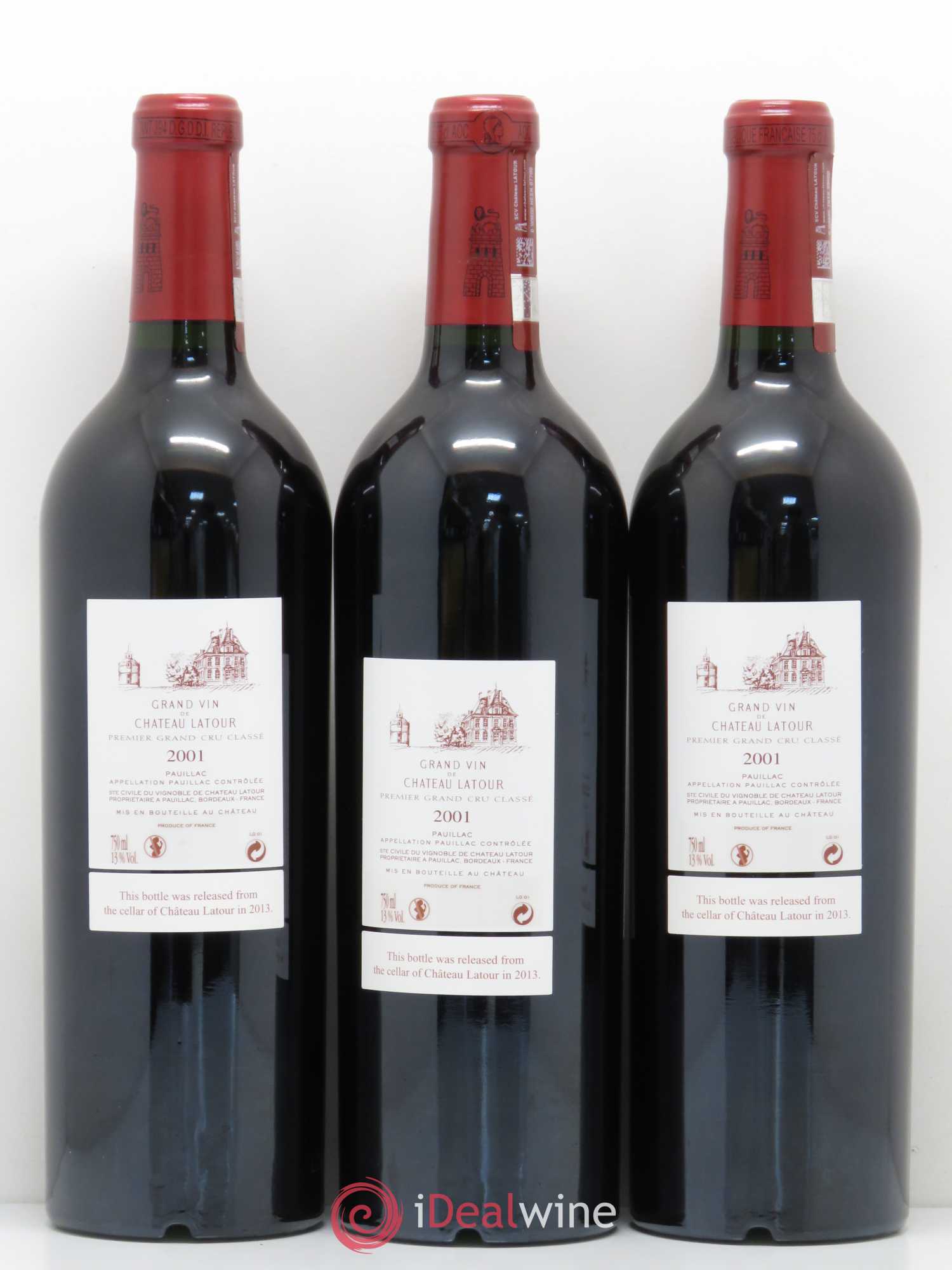 Château Latour 1er Grand Cru Classé 2001 - Lot de 12 bouteilles - 2