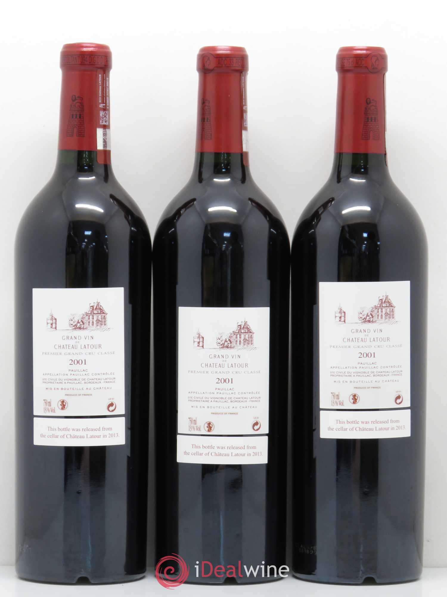 Château Latour 1er Grand Cru Classé 2001 - Lot de 12 bouteilles - 6