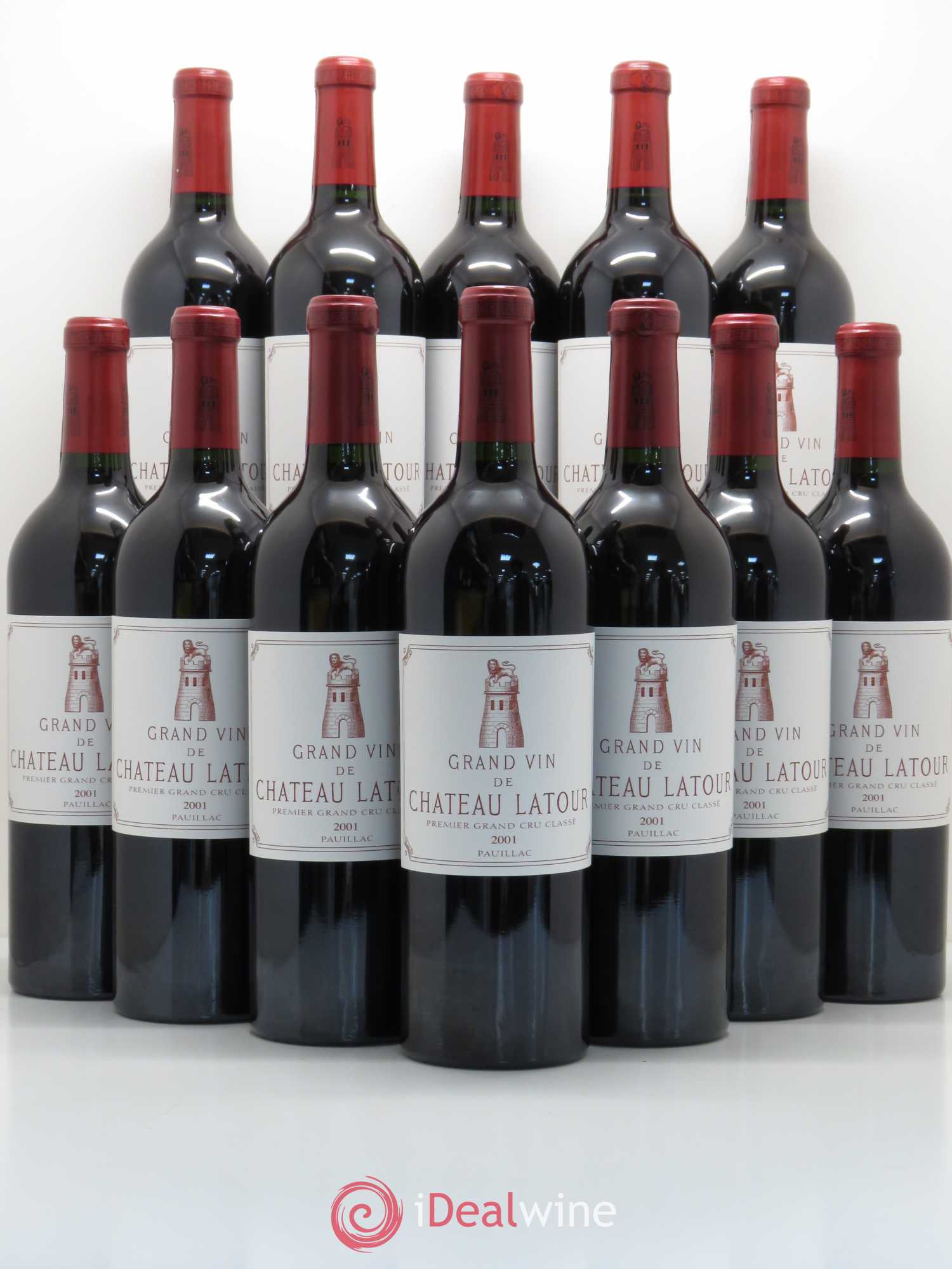 Château Latour 1er Grand Cru Classé 2001 - Lot de 12 bouteilles - 0
