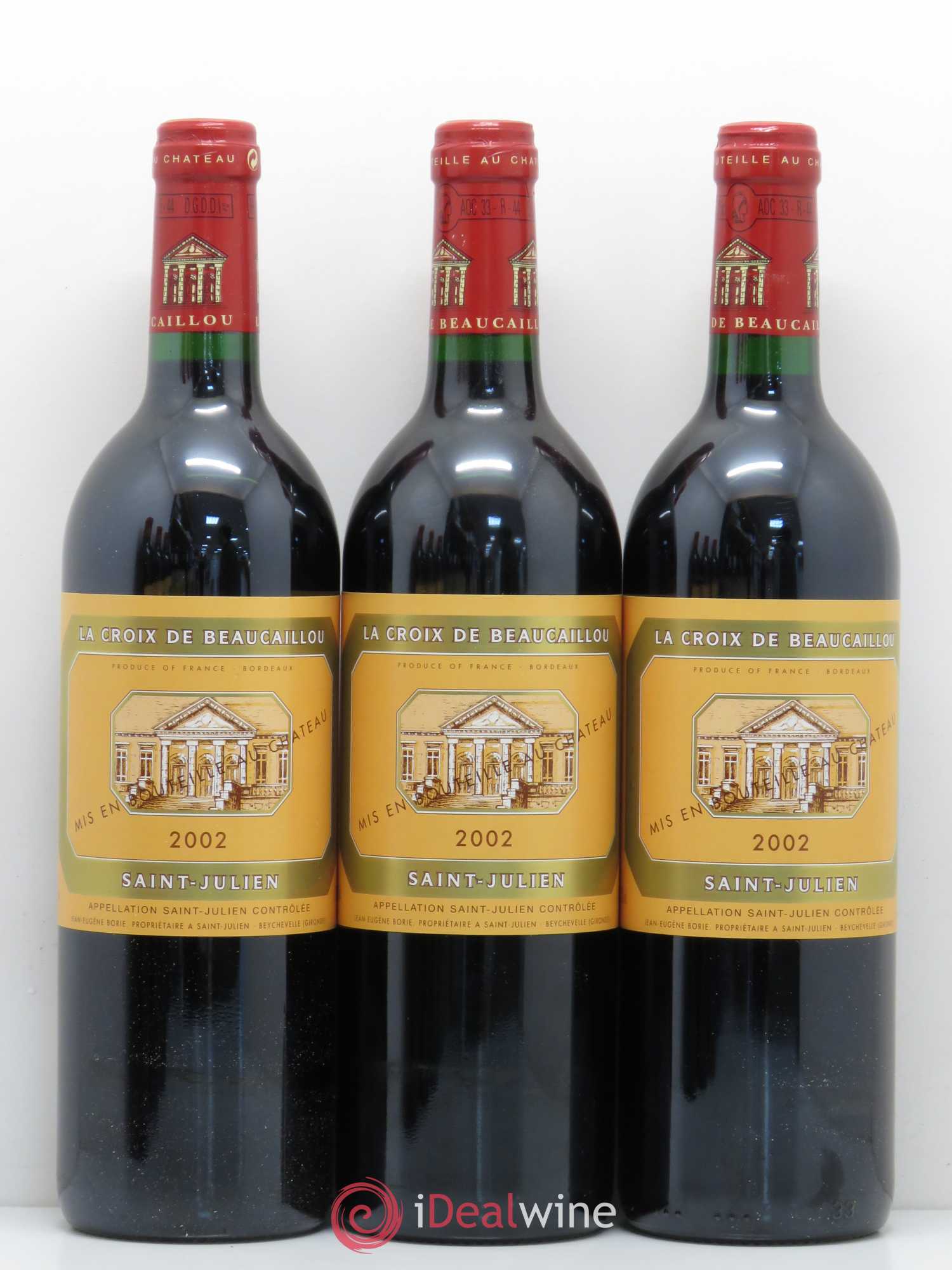 La Croix de Beaucaillou Second Vin 2002 - Lot de 6 bouteilles - 1