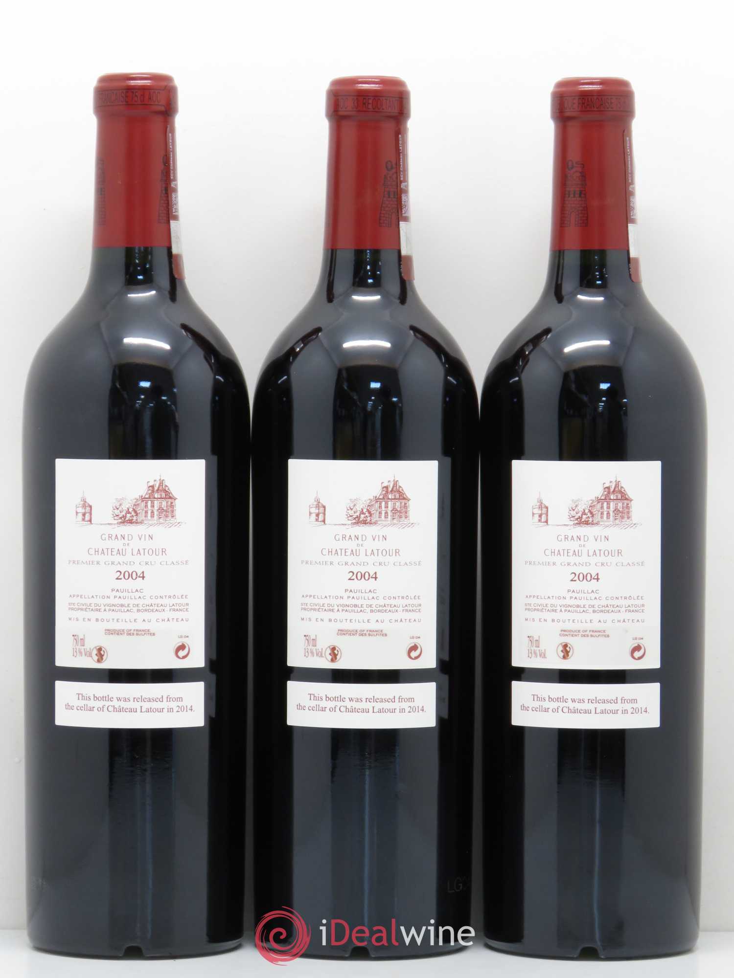 Château Latour 1er Grand Cru Classé 2004 - Lot de 12 bouteilles - 6