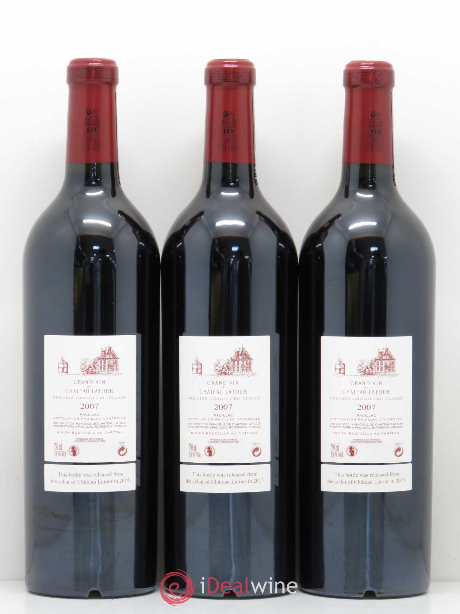 Château Latour 1er Grand Cru Classé 2007 - Lot de 6 bouteilles - 4