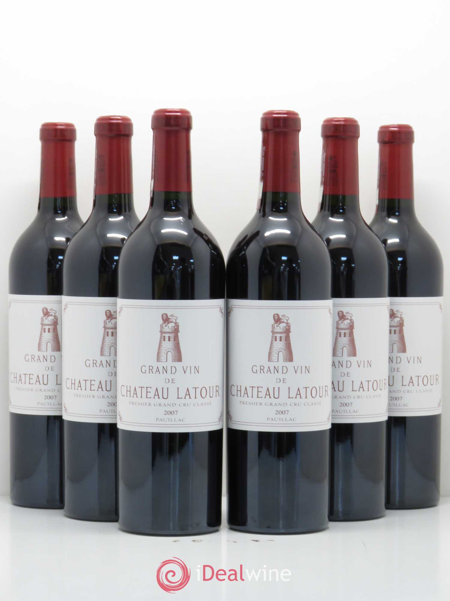 Château Latour 1er Grand Cru Classé 2007 - Lot de 6 bouteilles - 0