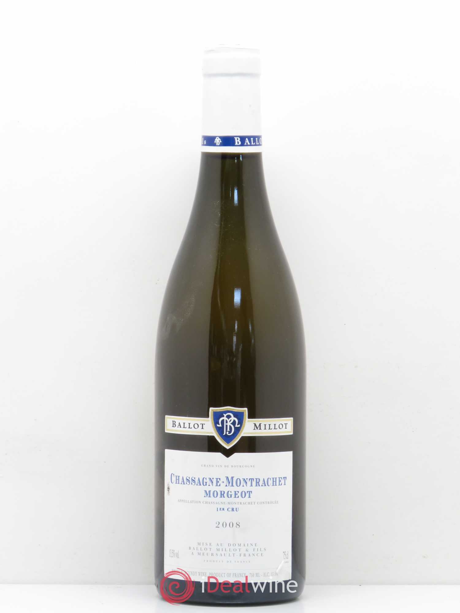 Chassagne-Montrachet 1er Cru Morgeot Ballot Millot 2008 - Posten von 1 Flasche - 0
