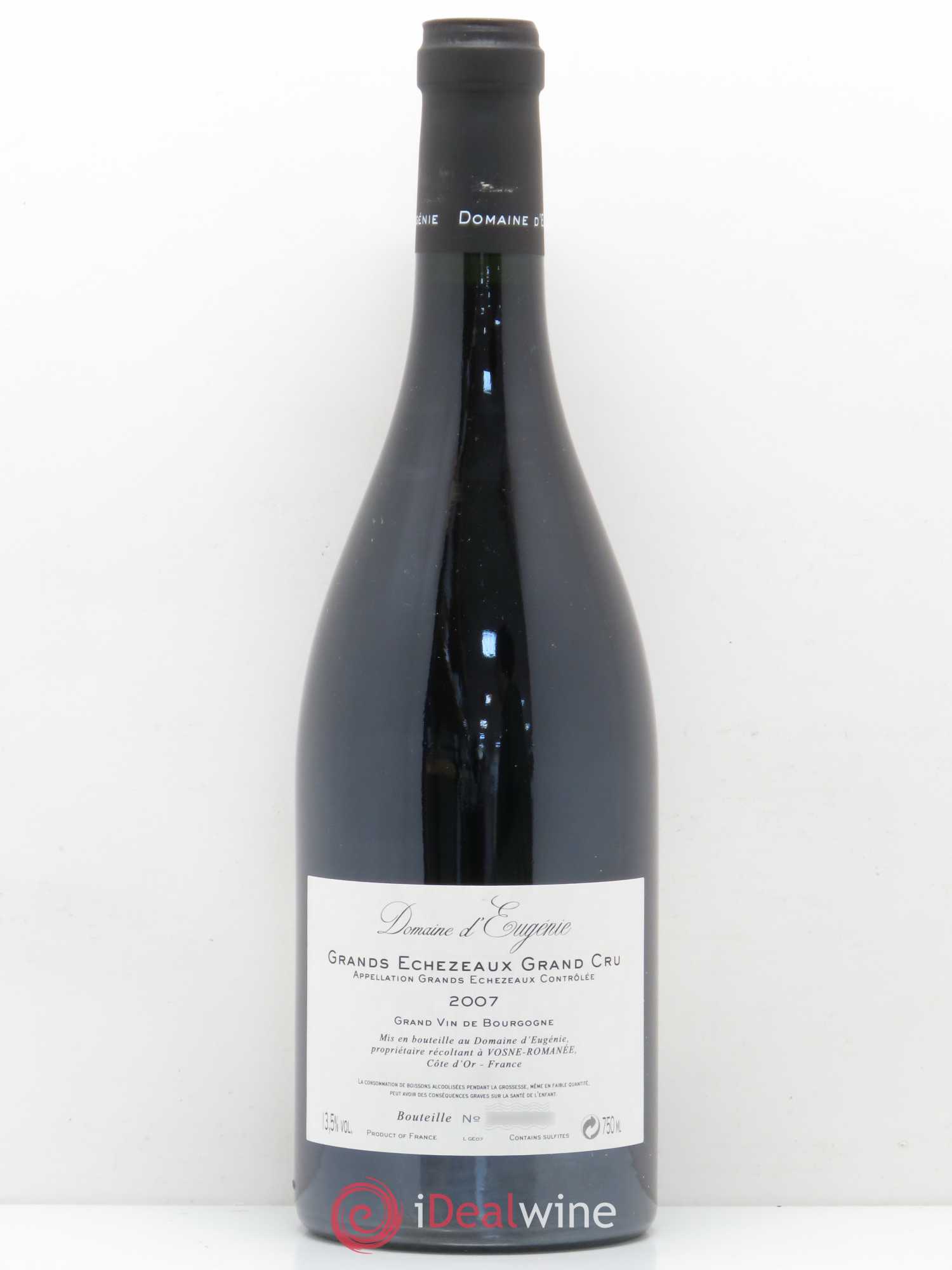 Grands-Echezeaux Grand Cru Domaine René Engel - Domaine Eugénie 2007 - Lot de 1 bouteille - 1