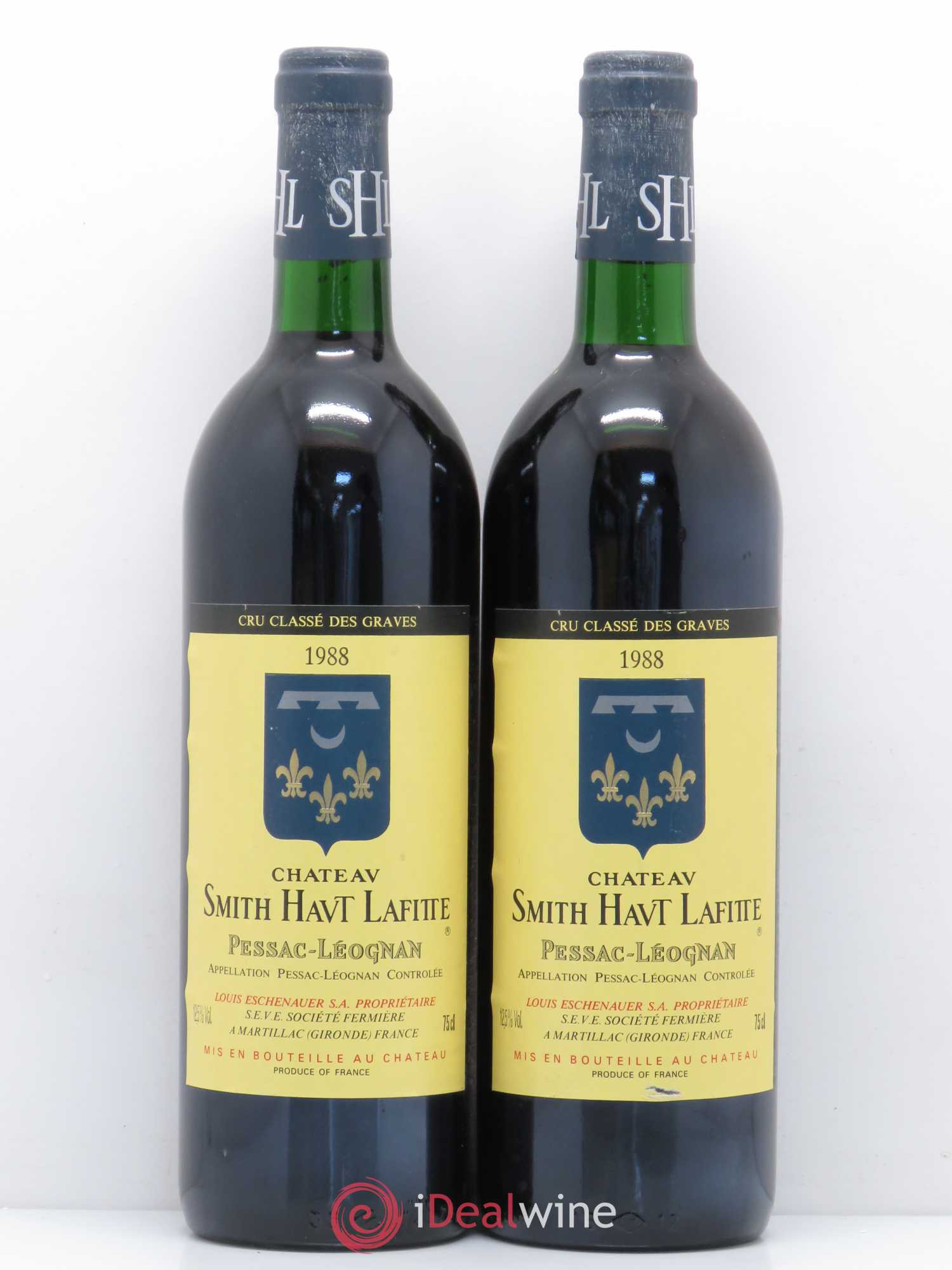 Château Smith Haut Lafitte Cru Classé de Graves 1988 - Lot de 2 bouteilles - 0