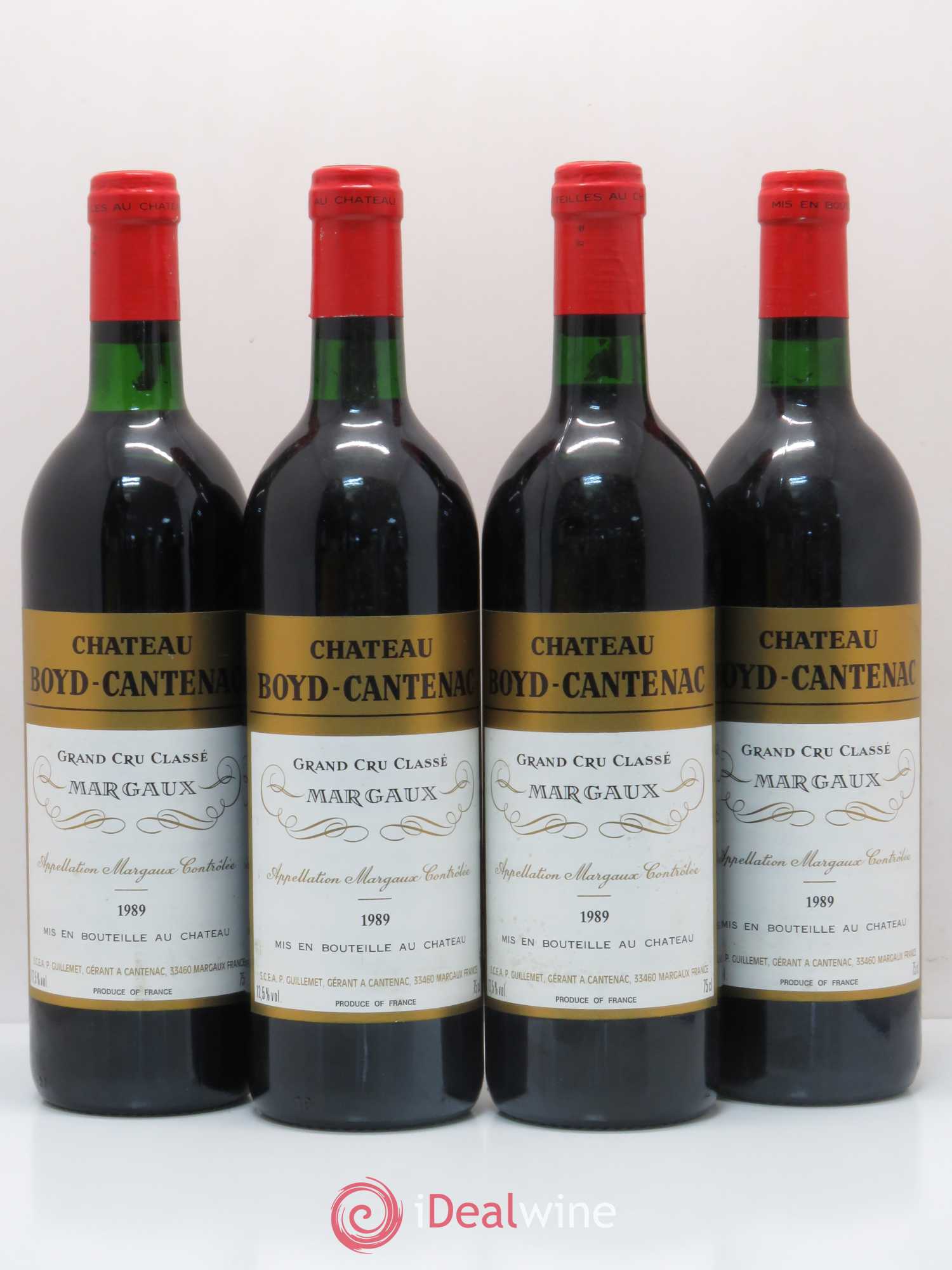 Château Boyd Cantenac 3ème Grand Cru Classé 1989 - Lot de 4 bouteilles - 0